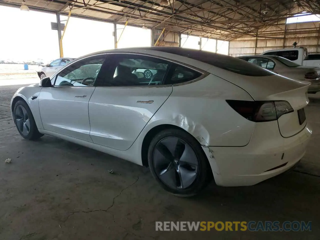2 Photograph of a damaged car 5YJ3E1EA5KF310252 TESLA MODEL 3 2019