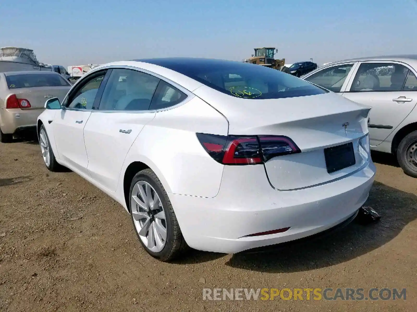 3 Photograph of a damaged car 5YJ3E1EA5KF313037 TESLA MODEL 3 2019