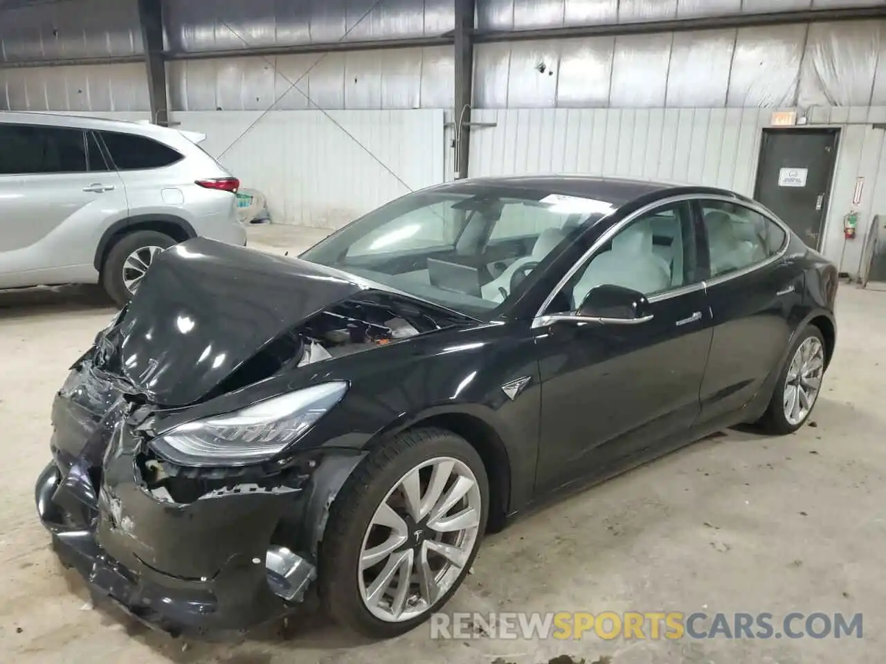 1 Photograph of a damaged car 5YJ3E1EA5KF314964 TESLA MODEL 3 2019