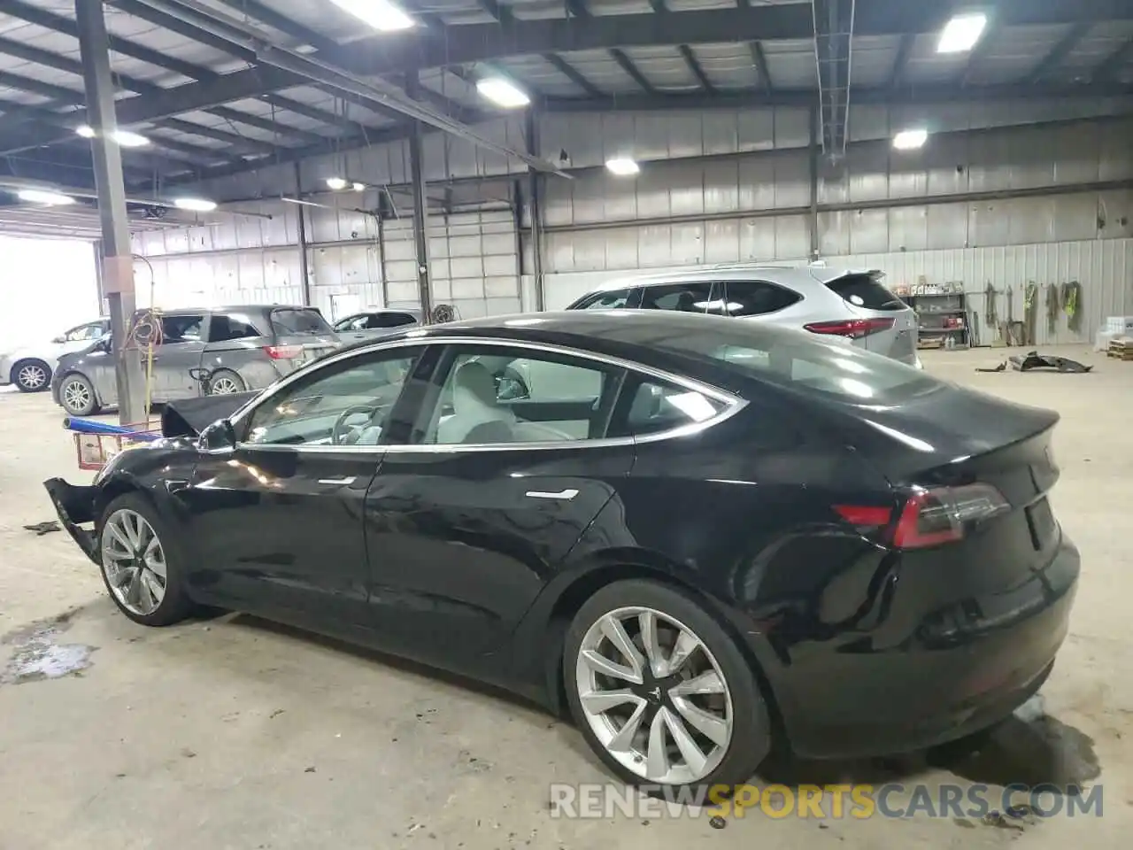 2 Photograph of a damaged car 5YJ3E1EA5KF314964 TESLA MODEL 3 2019