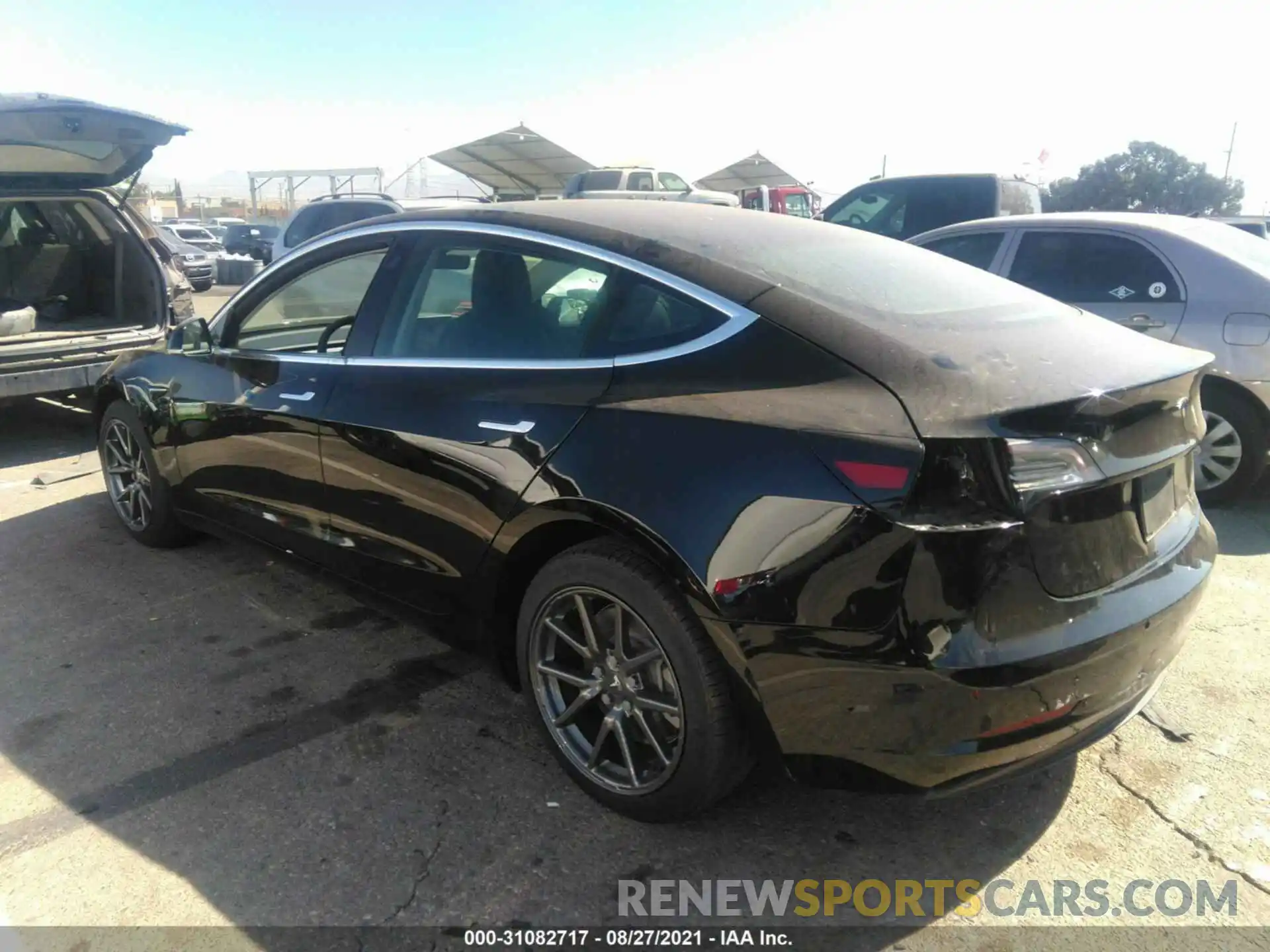 3 Photograph of a damaged car 5YJ3E1EA5KF323843 TESLA MODEL 3 2019