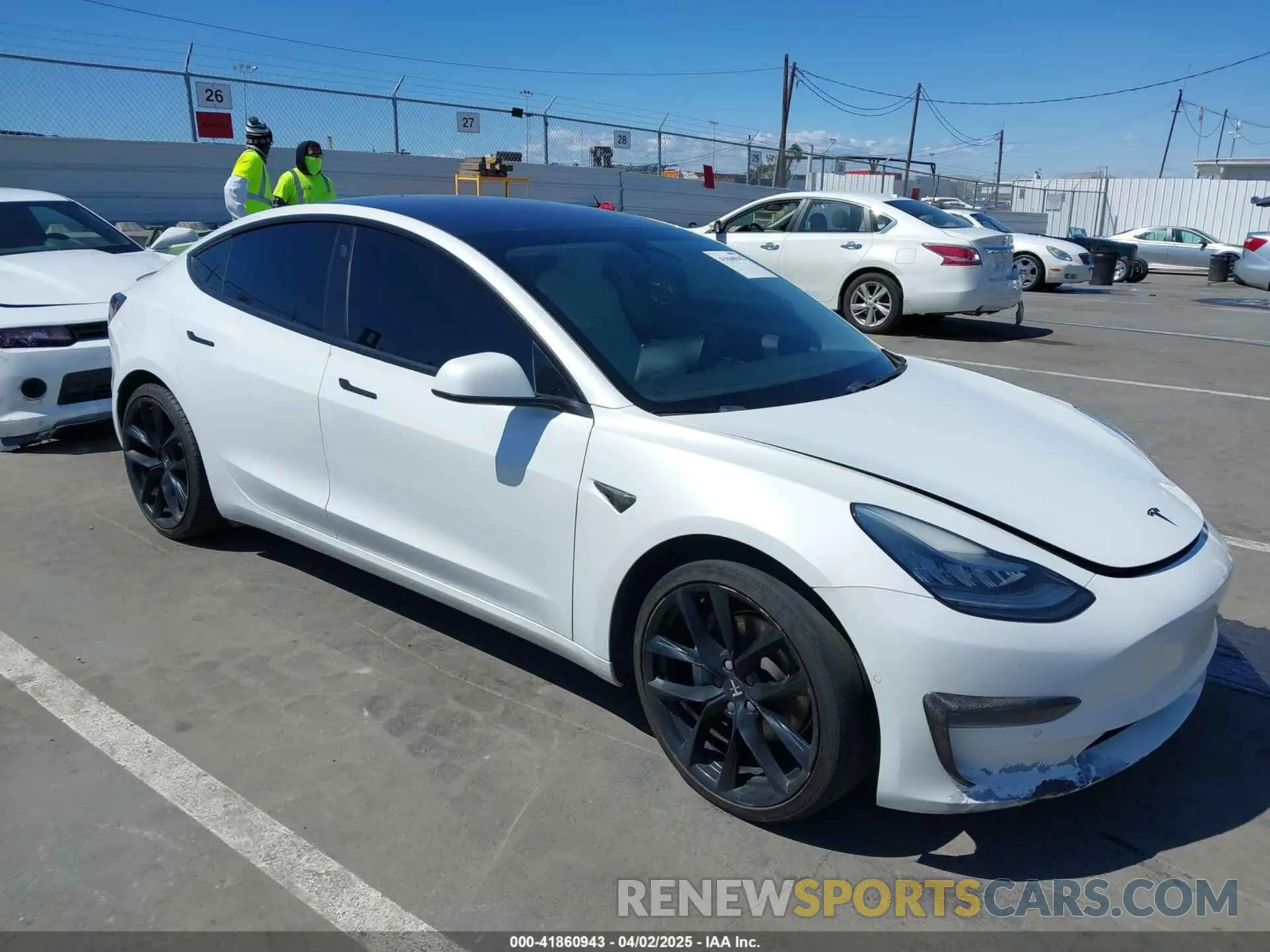 1 Photograph of a damaged car 5YJ3E1EA5KF327181 TESLA MODEL 3 2019