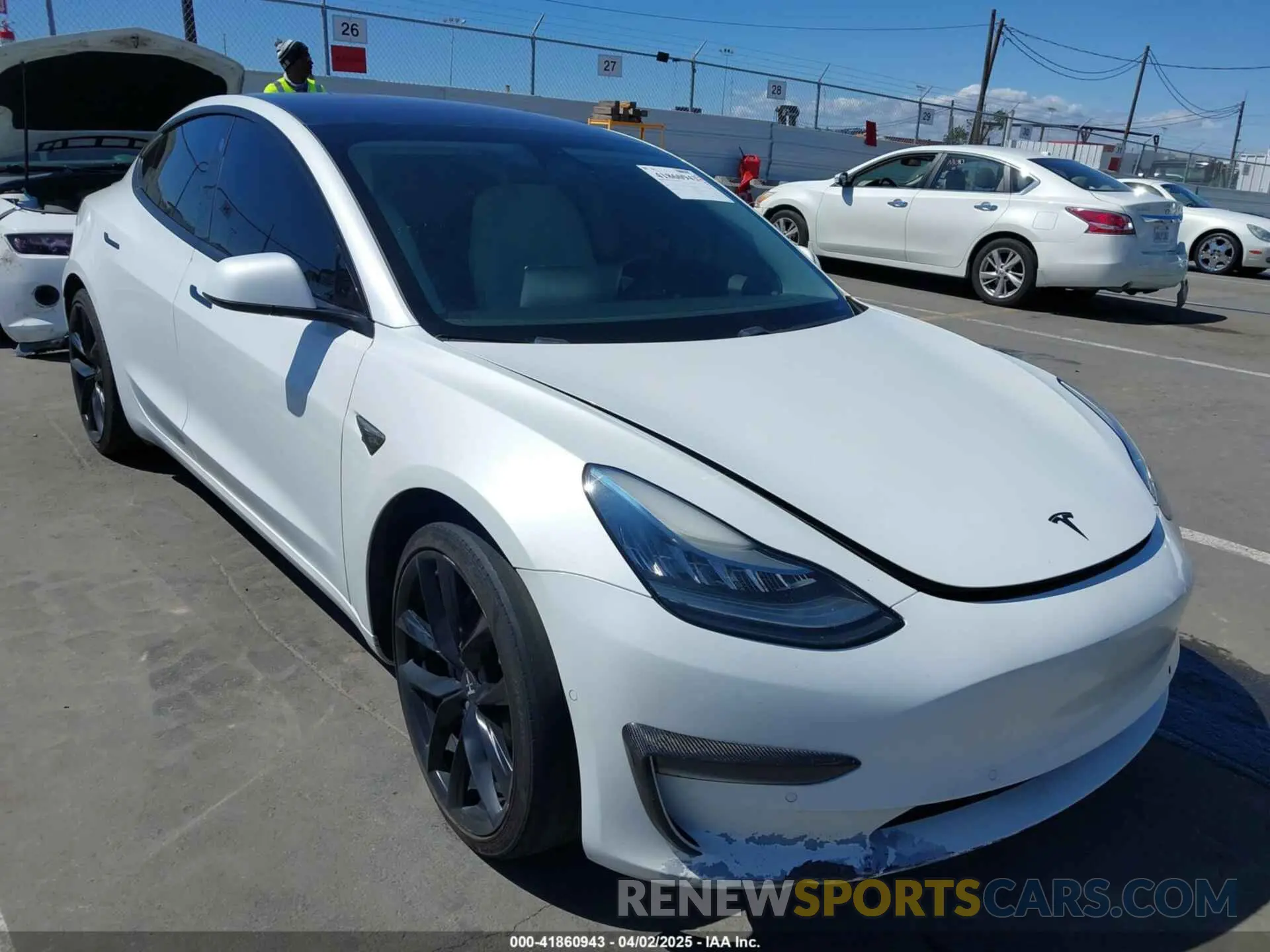 6 Photograph of a damaged car 5YJ3E1EA5KF327181 TESLA MODEL 3 2019