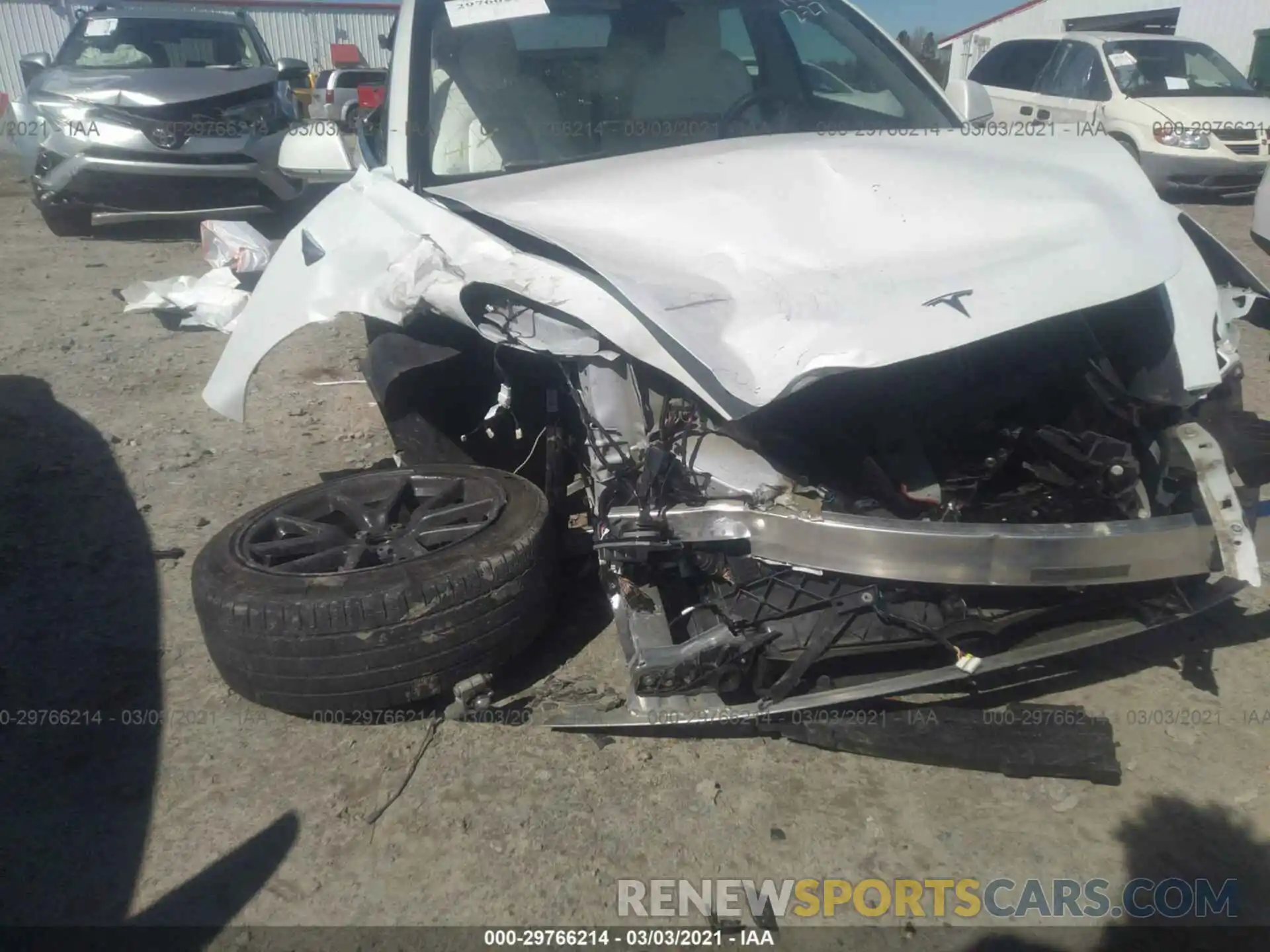 6 Photograph of a damaged car 5YJ3E1EA5KF332543 TESLA MODEL 3 2019