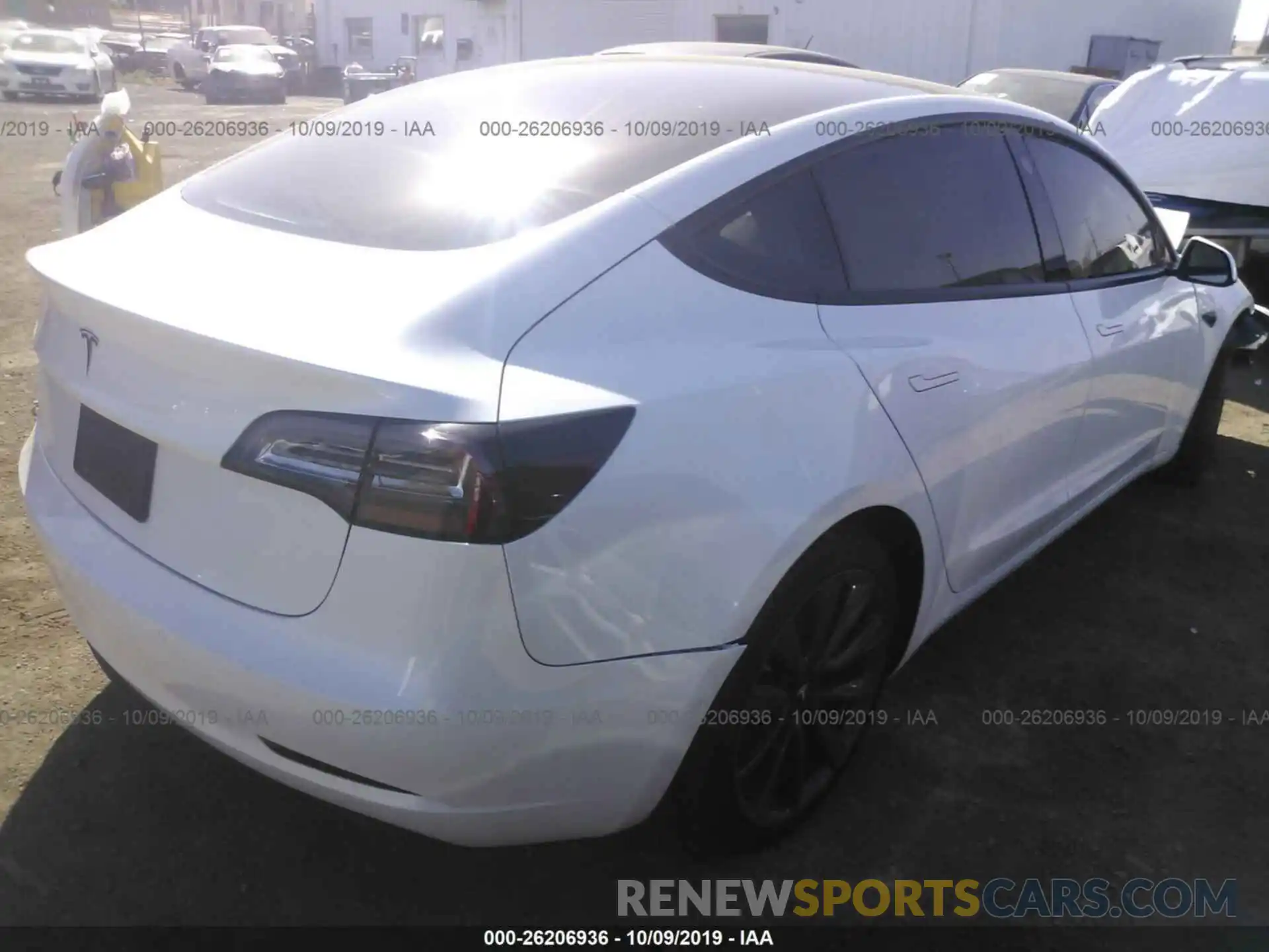 4 Photograph of a damaged car 5YJ3E1EA5KF332879 TESLA MODEL 3 2019