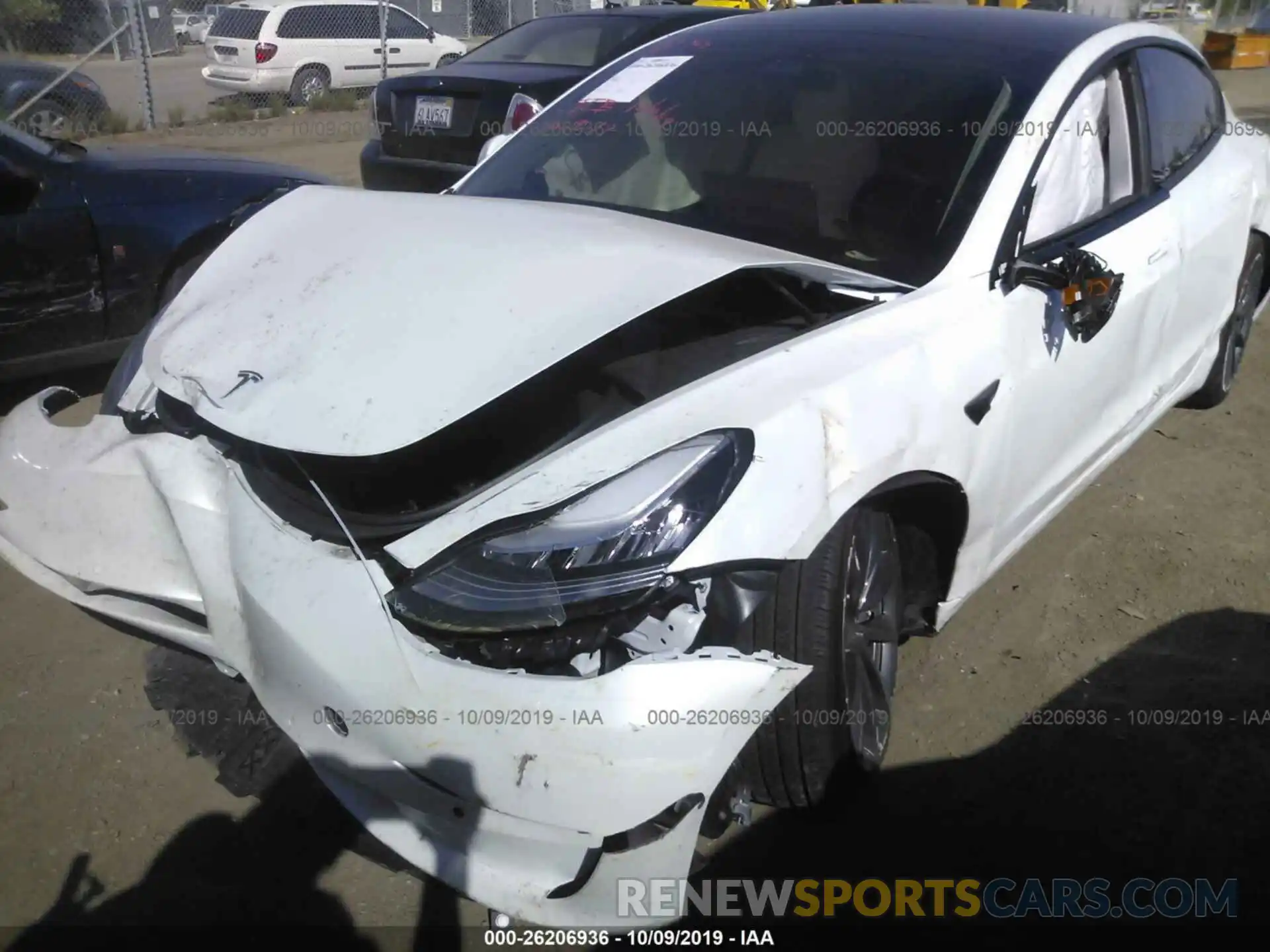 6 Photograph of a damaged car 5YJ3E1EA5KF332879 TESLA MODEL 3 2019