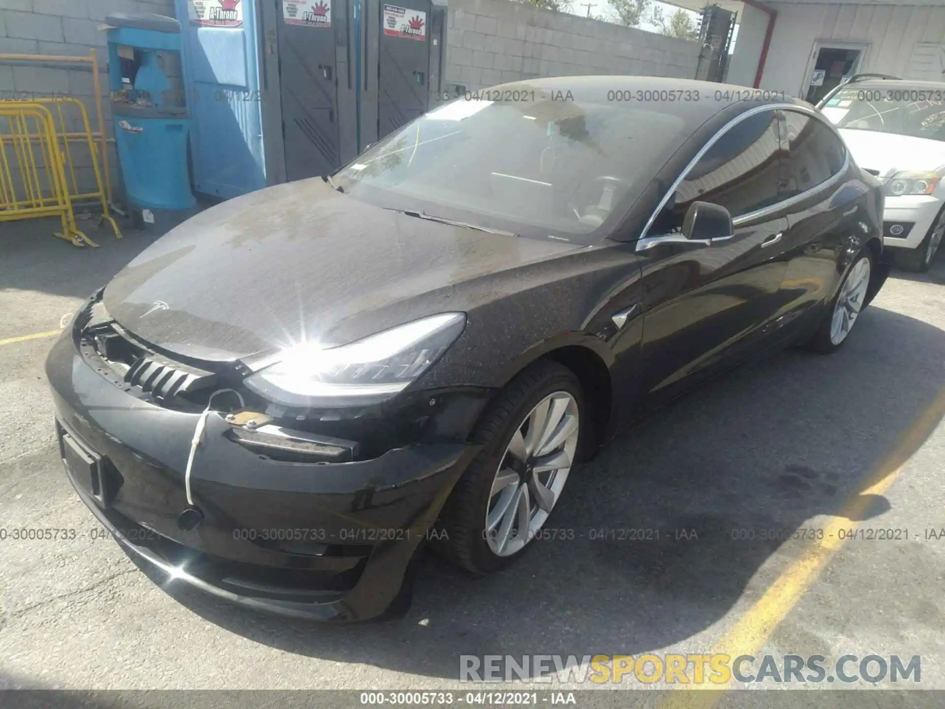 2 Photograph of a damaged car 5YJ3E1EA5KF357409 TESLA MODEL 3 2019