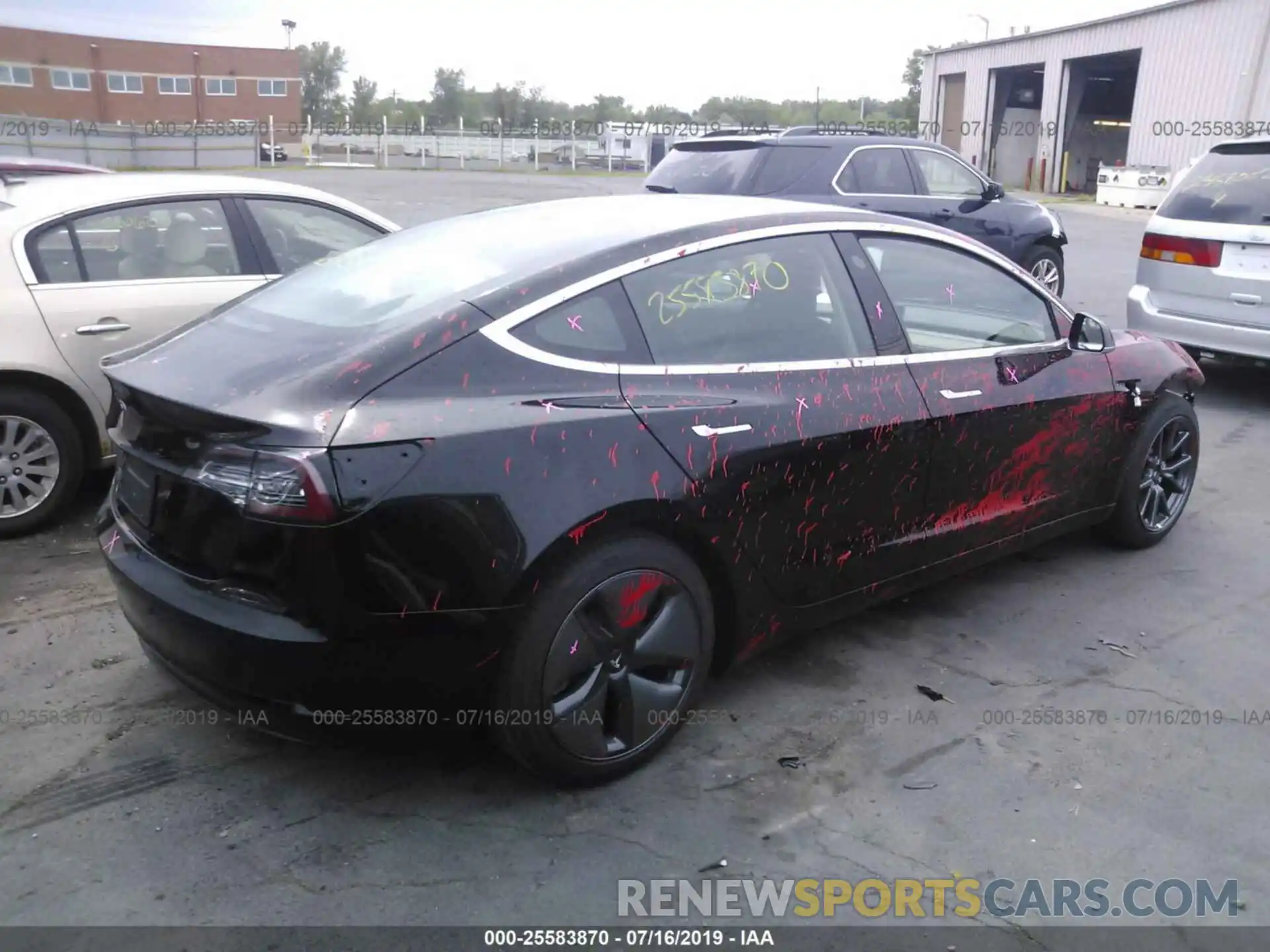 4 Photograph of a damaged car 5YJ3E1EA5KF394573 TESLA MODEL 3 2019