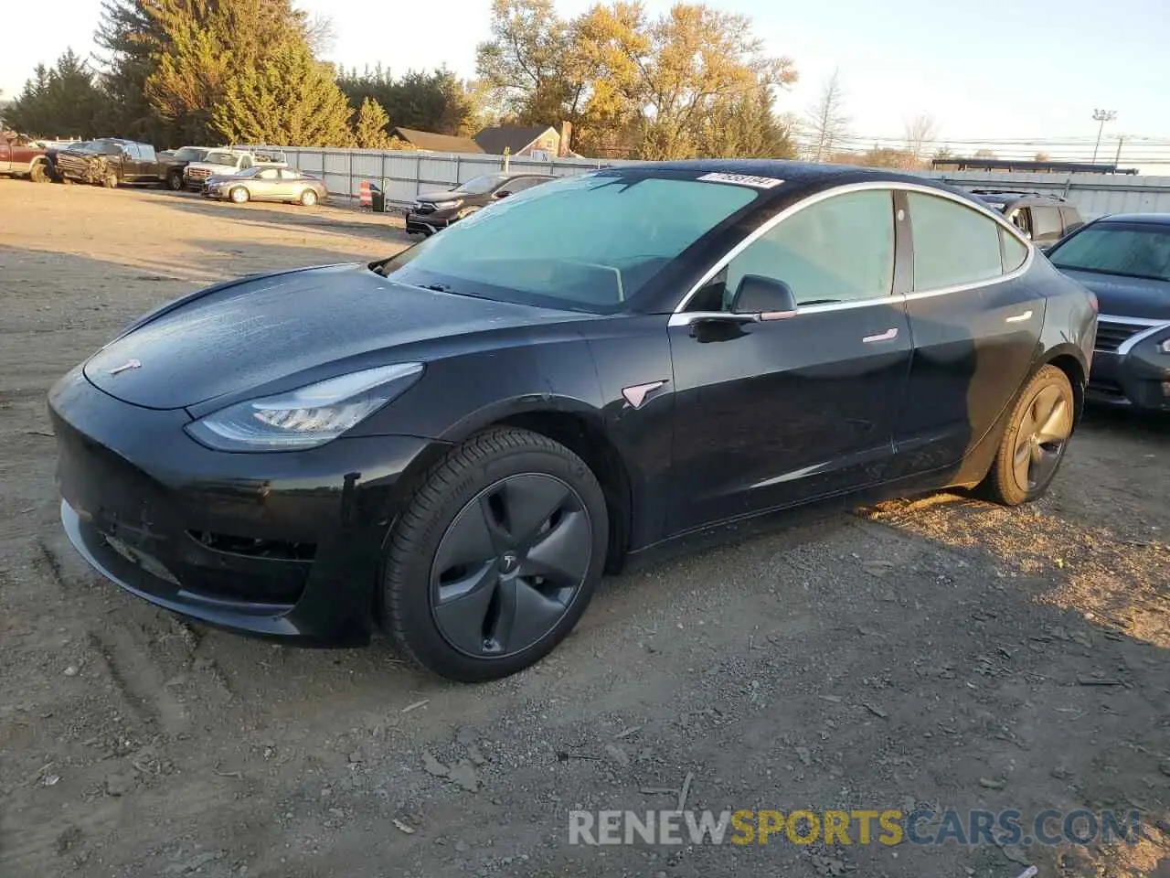 1 Photograph of a damaged car 5YJ3E1EA5KF396064 TESLA MODEL 3 2019