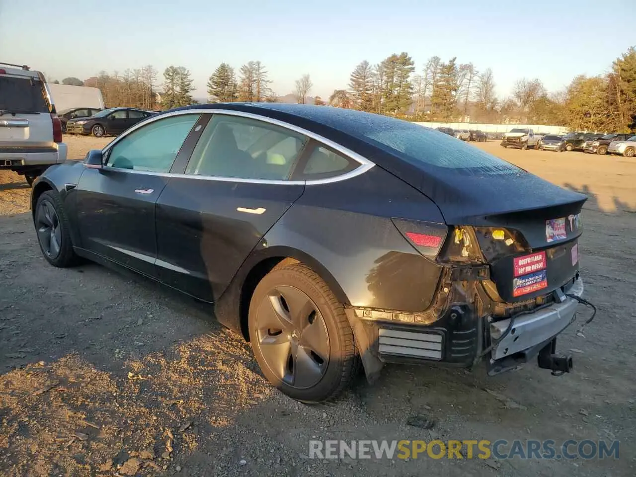 2 Photograph of a damaged car 5YJ3E1EA5KF396064 TESLA MODEL 3 2019