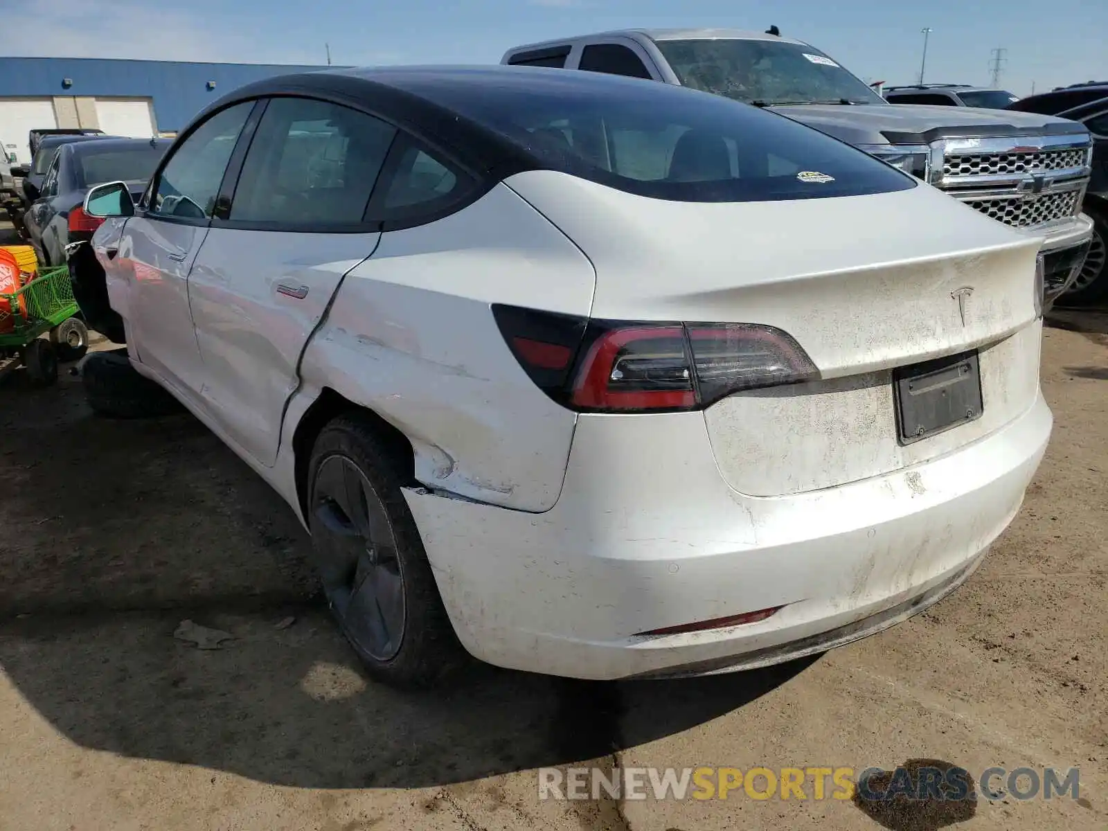 3 Photograph of a damaged car 5YJ3E1EA5KF397229 TESLA MODEL 3 2019