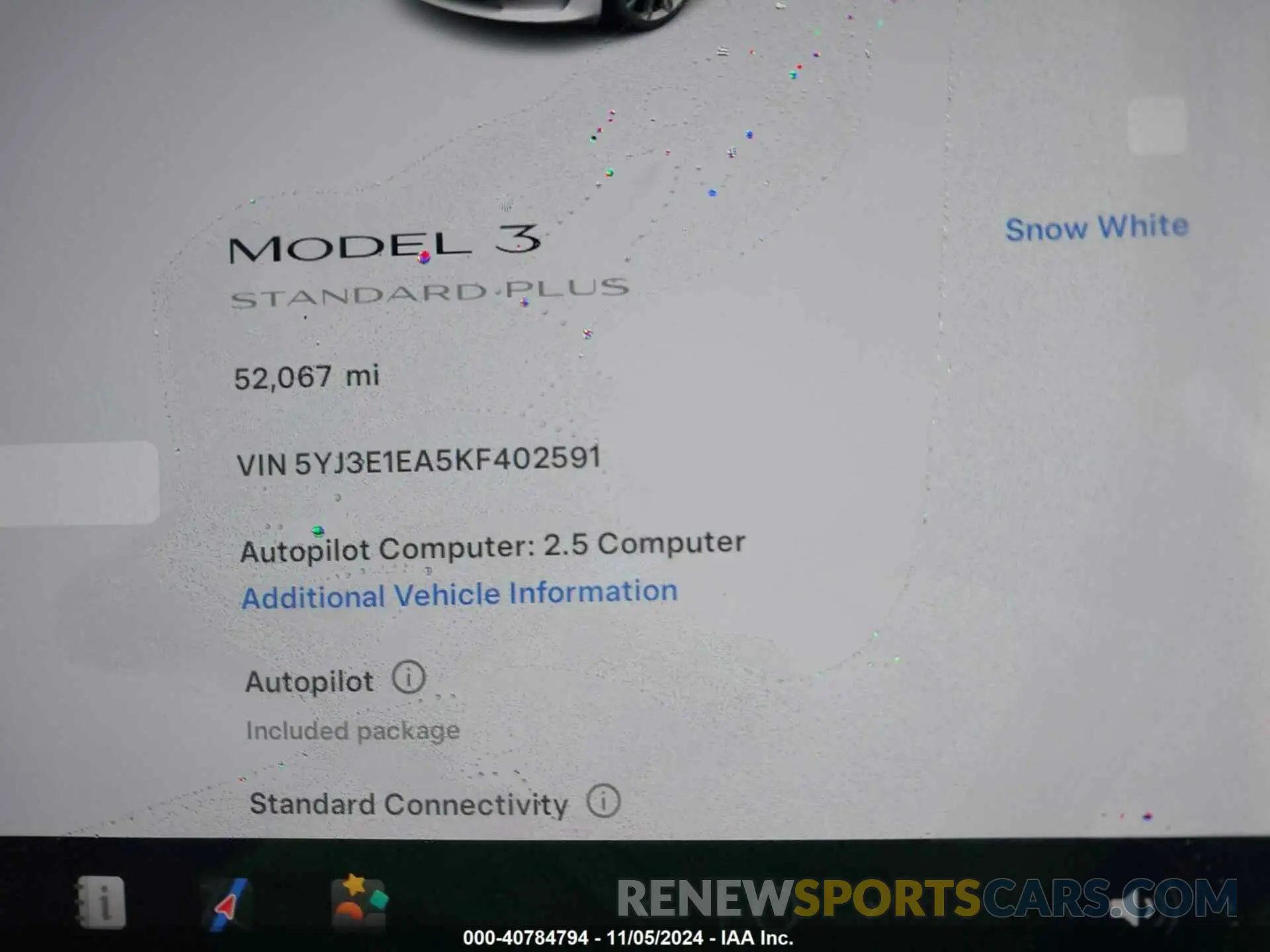7 Photograph of a damaged car 5YJ3E1EA5KF402591 TESLA MODEL 3 2019