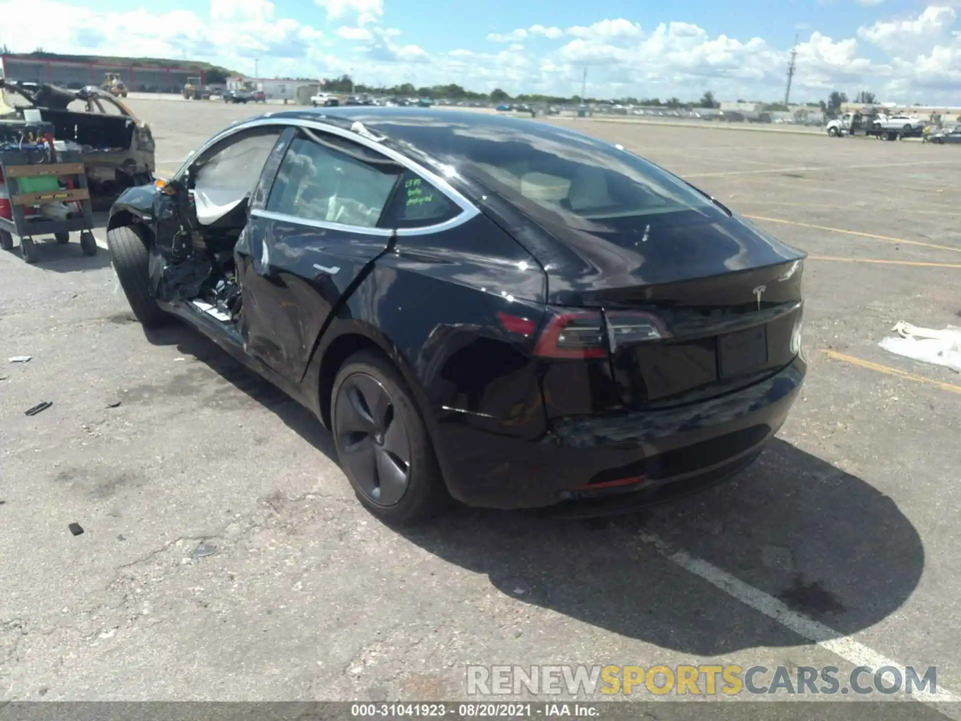 3 Photograph of a damaged car 5YJ3E1EA5KF402669 TESLA MODEL 3 2019