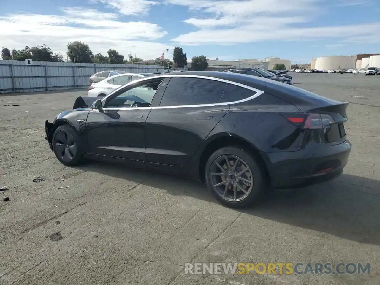 2 Photograph of a damaged car 5YJ3E1EA5KF410013 TESLA MODEL 3 2019