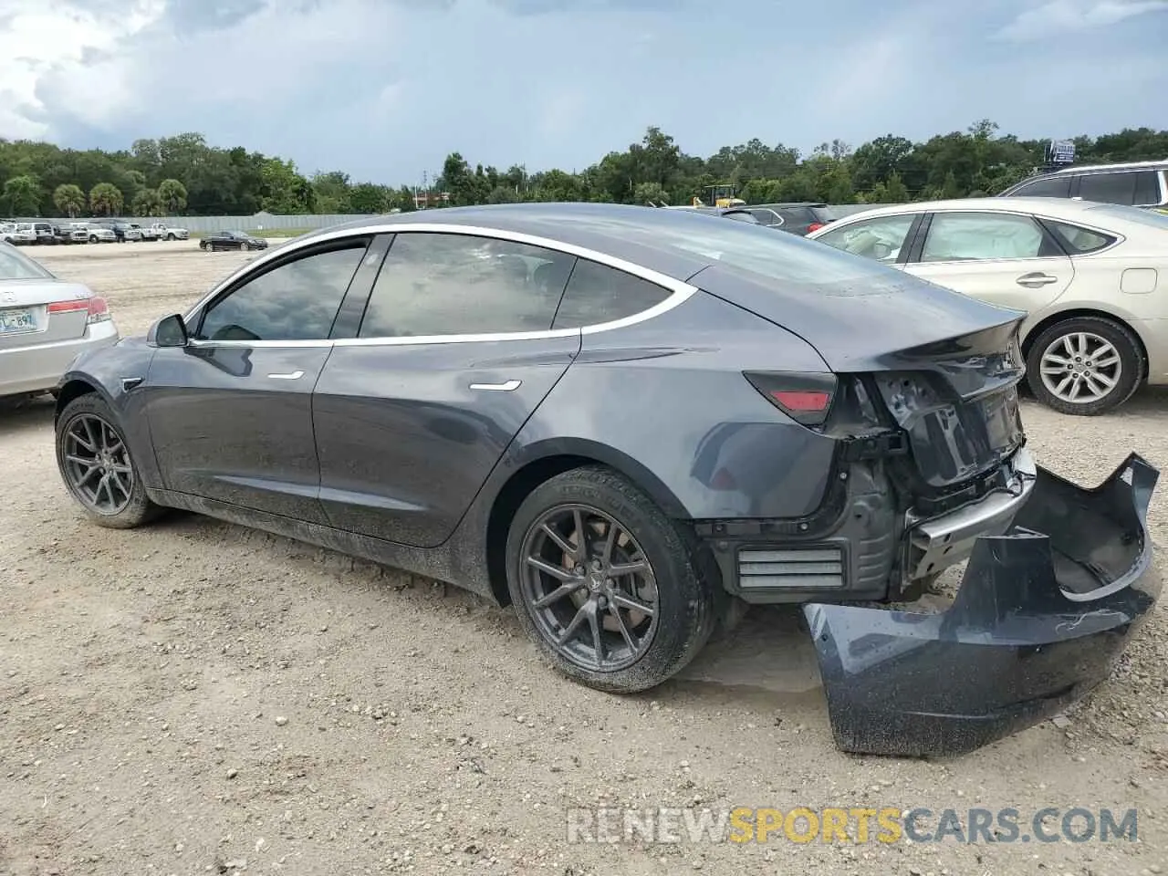 2 Photograph of a damaged car 5YJ3E1EA5KF411226 TESLA MODEL 3 2019