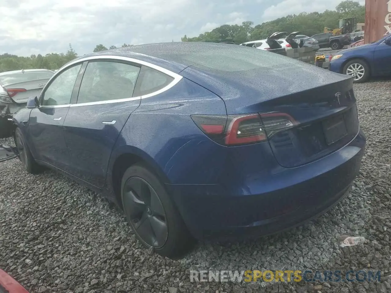 2 Photograph of a damaged car 5YJ3E1EA5KF411789 TESLA MODEL 3 2019
