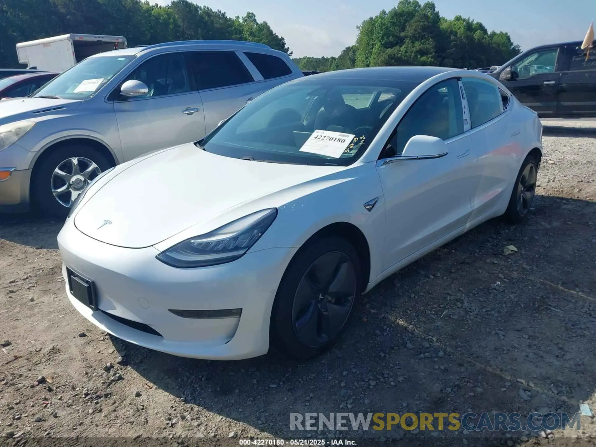 2 Photograph of a damaged car 5YJ3E1EA5KF412117 TESLA MODEL 3 2019