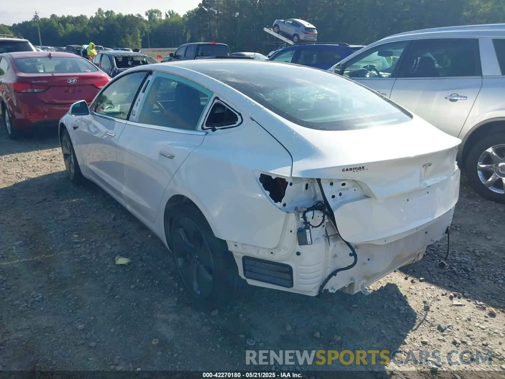 3 Photograph of a damaged car 5YJ3E1EA5KF412117 TESLA MODEL 3 2019