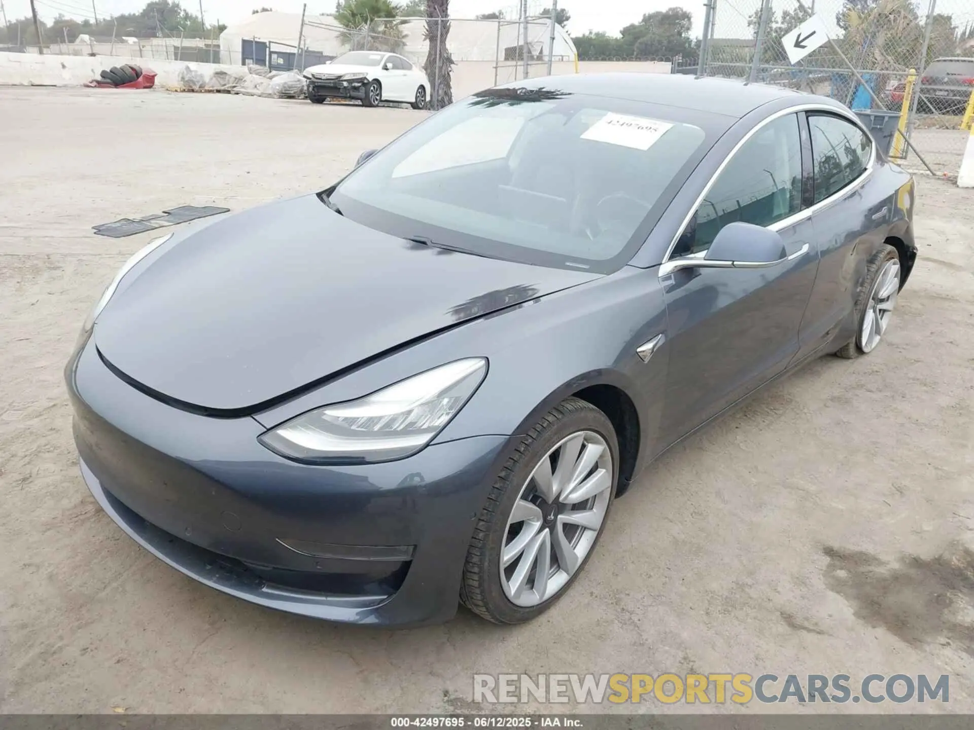 2 Photograph of a damaged car 5YJ3E1EA5KF412599 TESLA MODEL 3 2019