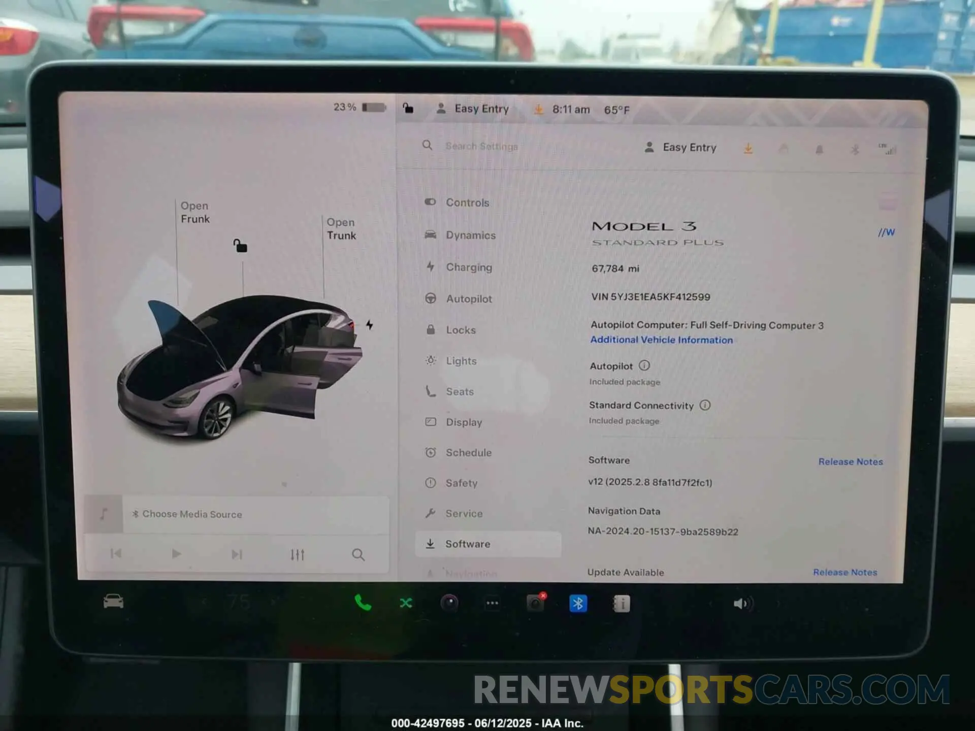 7 Photograph of a damaged car 5YJ3E1EA5KF412599 TESLA MODEL 3 2019