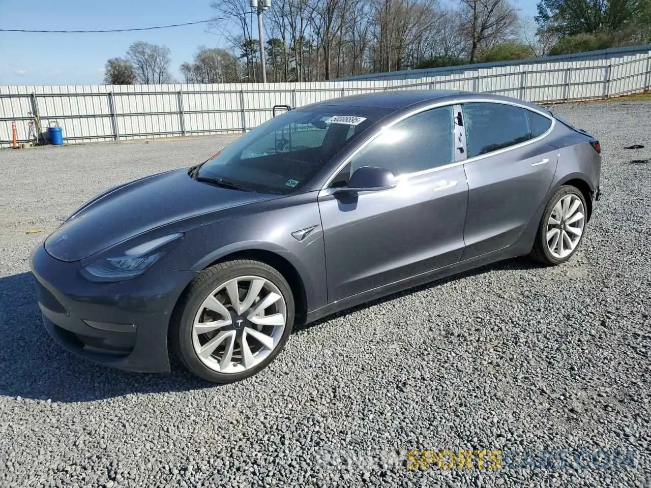 1 Photograph of a damaged car 5YJ3E1EA5KF412702 TESLA MODEL 3 2019