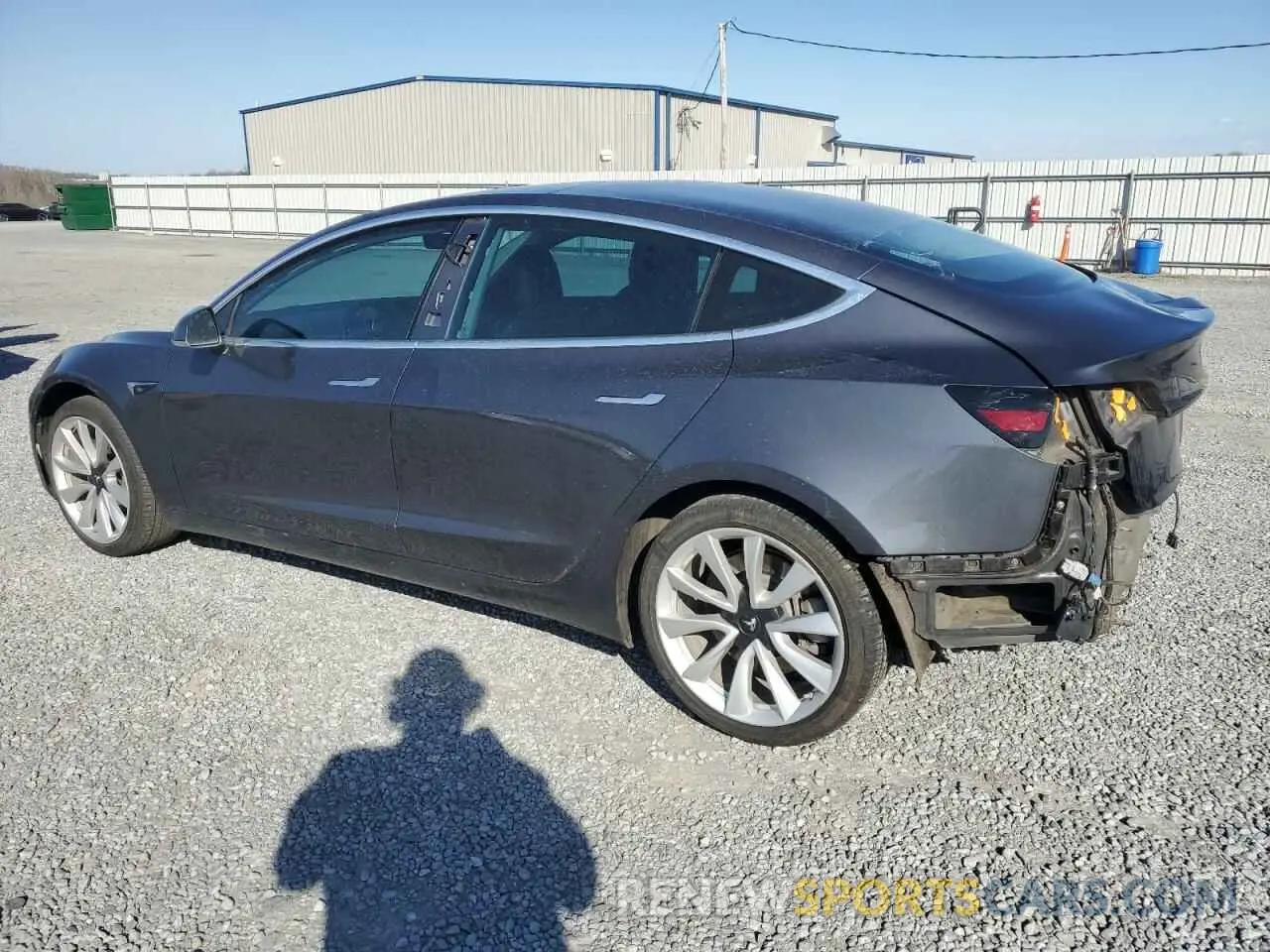 2 Photograph of a damaged car 5YJ3E1EA5KF412702 TESLA MODEL 3 2019