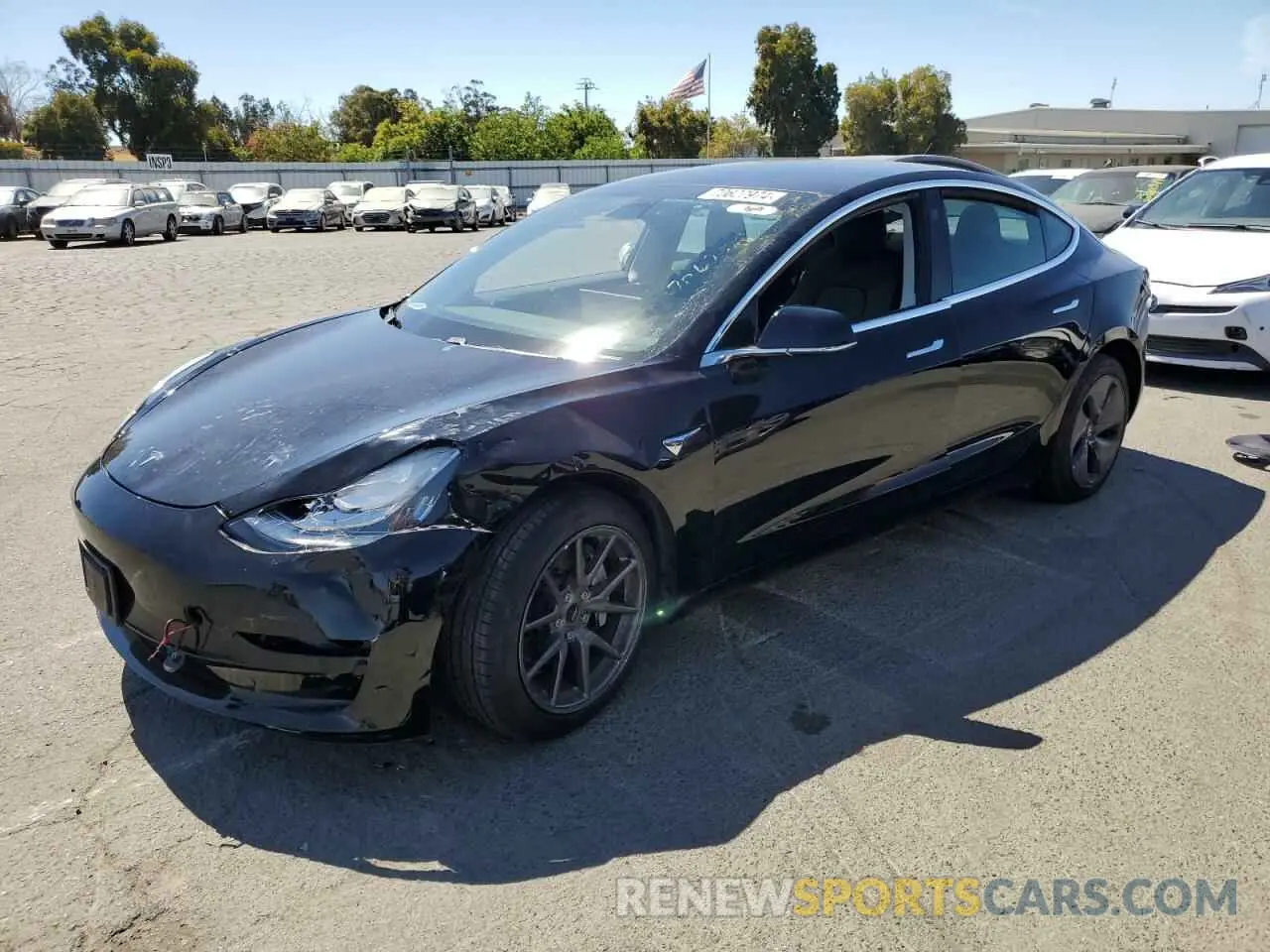 1 Photograph of a damaged car 5YJ3E1EA5KF416037 TESLA MODEL 3 2019