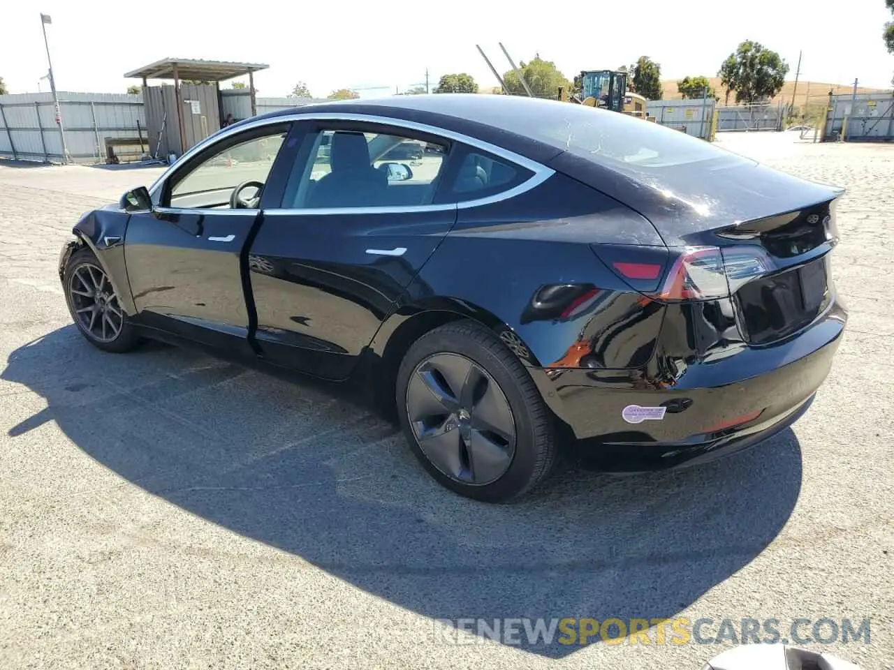 2 Photograph of a damaged car 5YJ3E1EA5KF416037 TESLA MODEL 3 2019