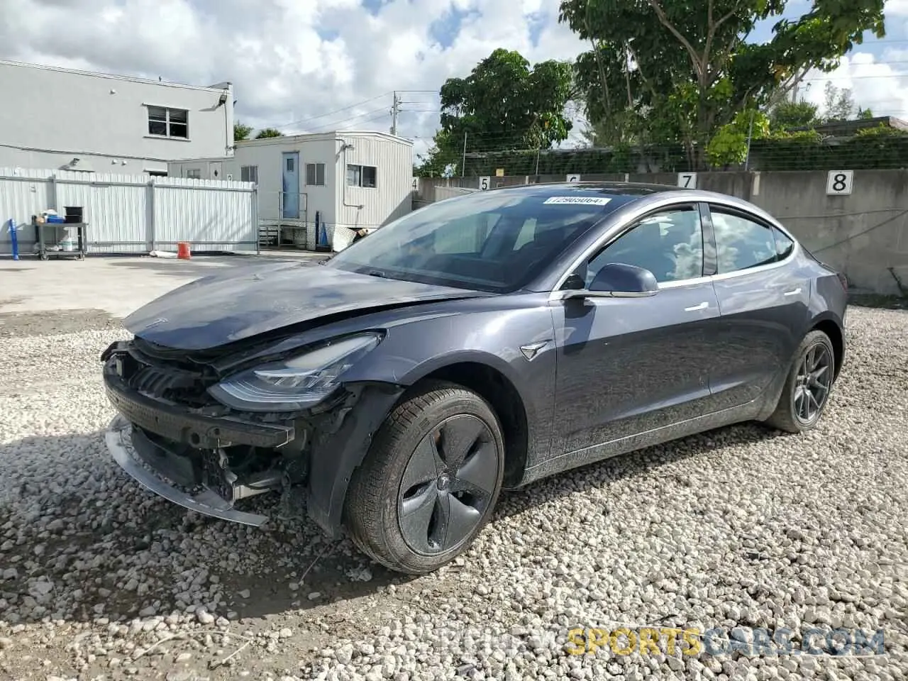 1 Photograph of a damaged car 5YJ3E1EA5KF416233 TESLA MODEL 3 2019
