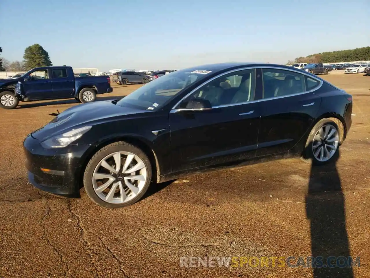 1 Photograph of a damaged car 5YJ3E1EA5KF417012 TESLA MODEL 3 2019