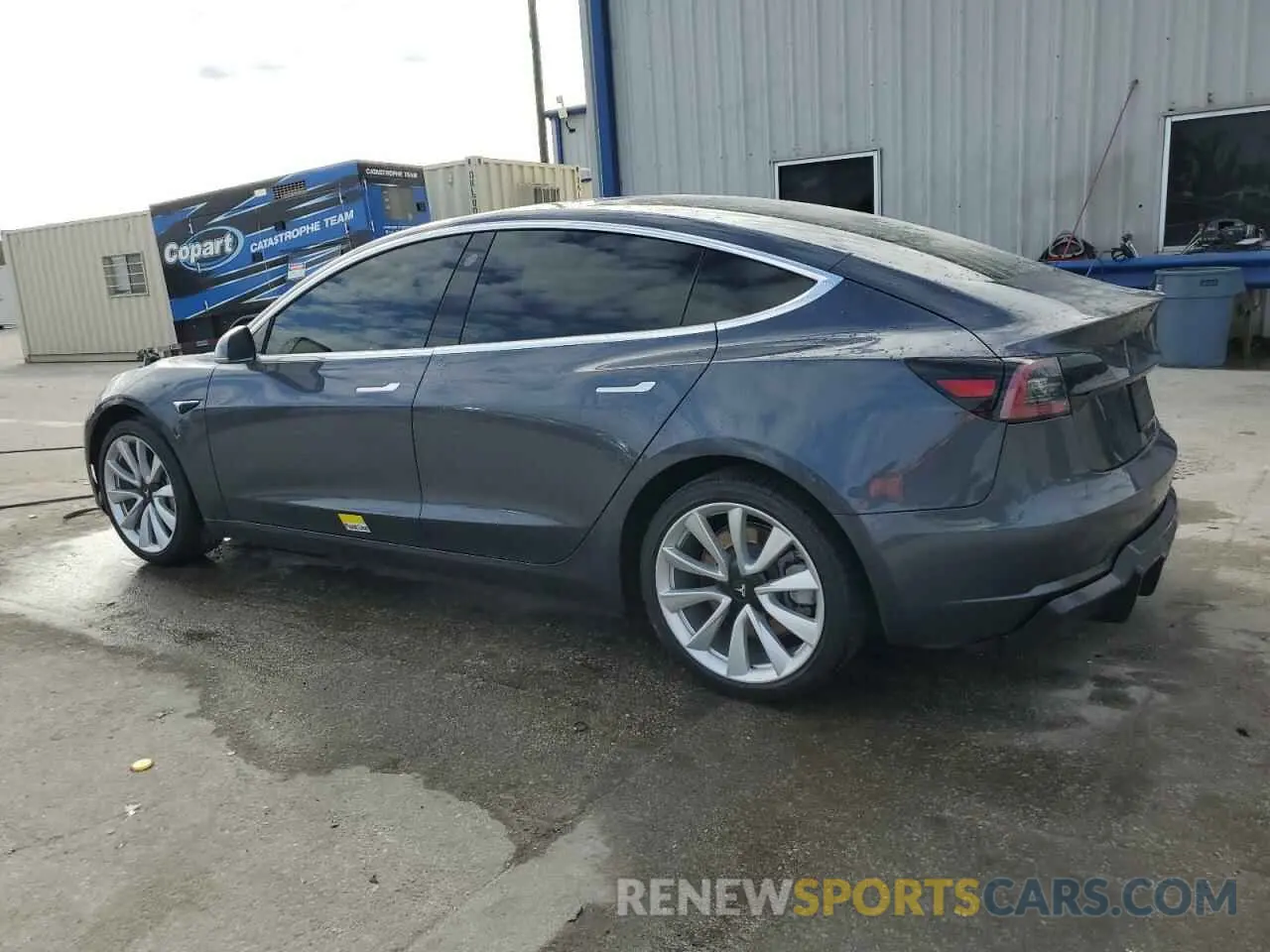2 Photograph of a damaged car 5YJ3E1EA5KF417611 TESLA MODEL 3 2019