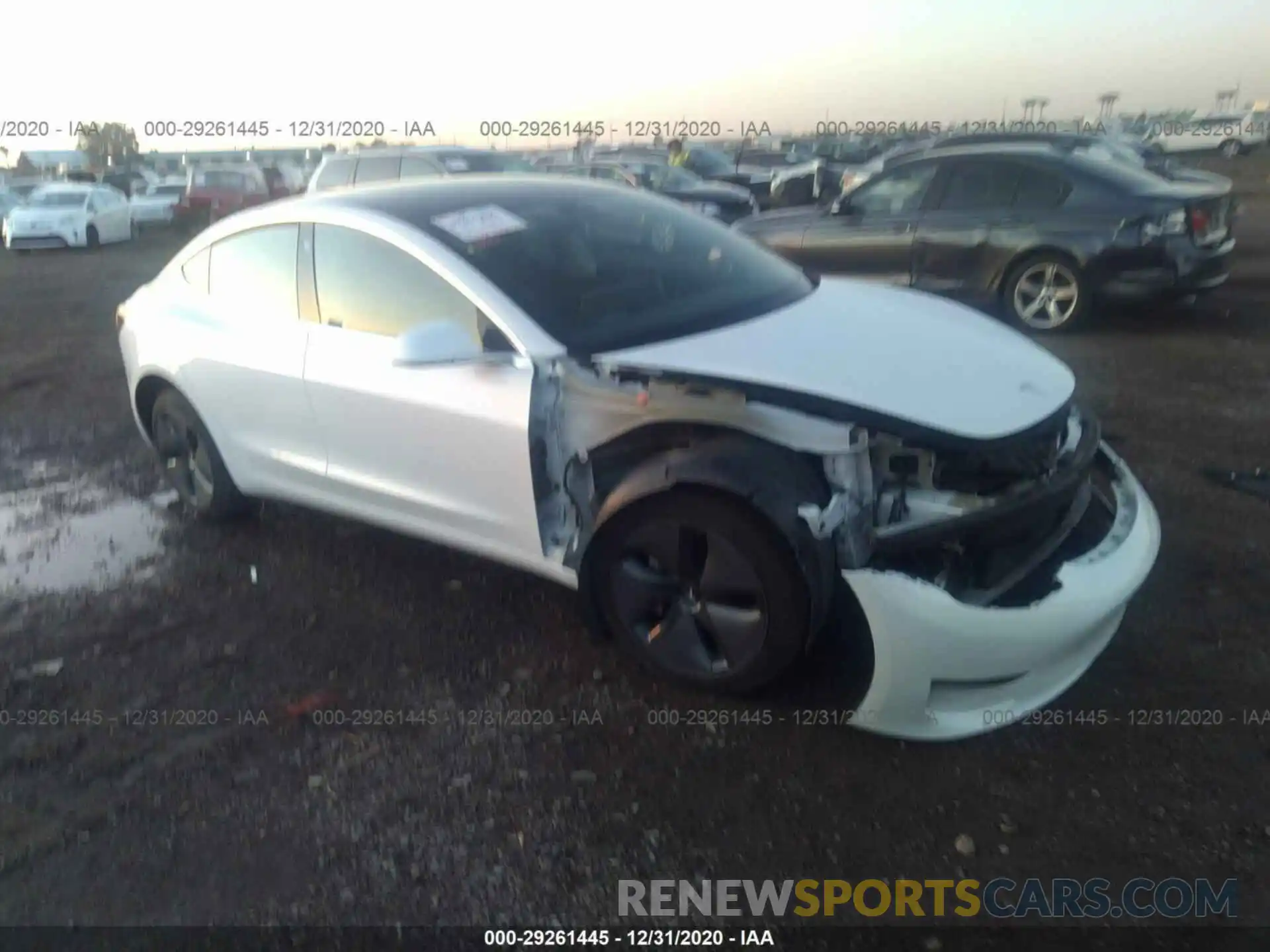 1 Photograph of a damaged car 5YJ3E1EA5KF425093 TESLA MODEL 3 2019