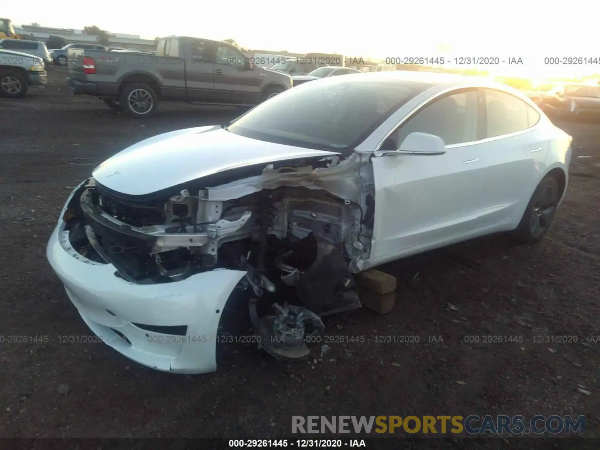 2 Photograph of a damaged car 5YJ3E1EA5KF425093 TESLA MODEL 3 2019