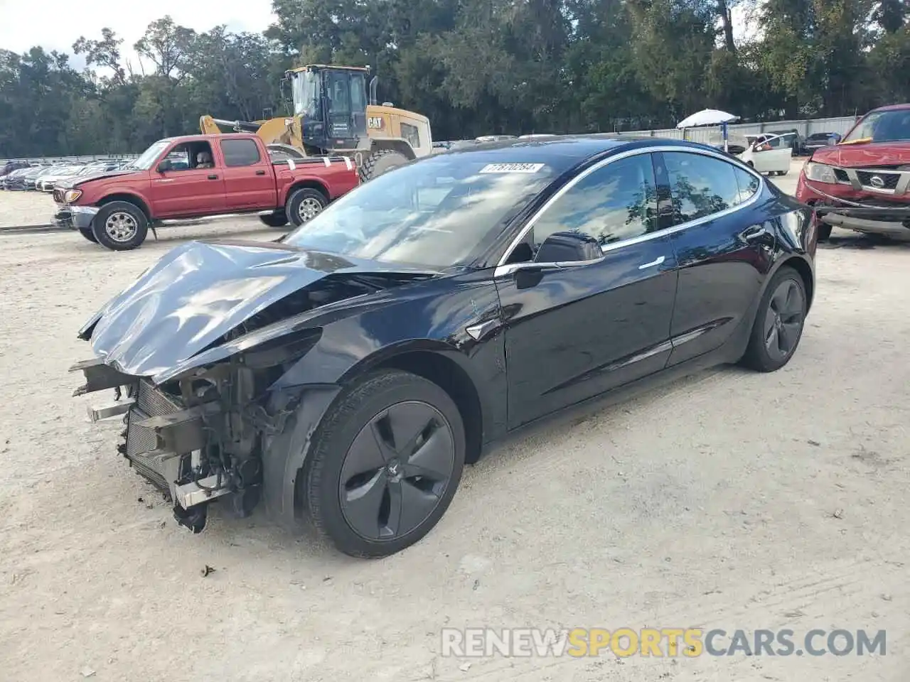 1 Photograph of a damaged car 5YJ3E1EA5KF425787 TESLA MODEL 3 2019