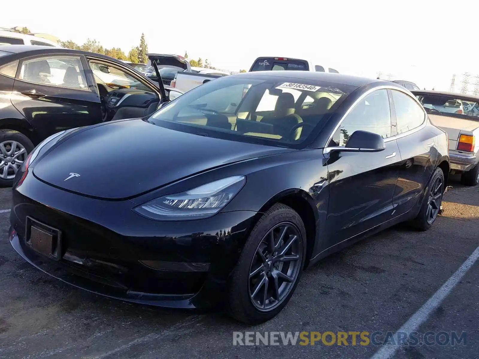 2 Photograph of a damaged car 5YJ3E1EA5KF426695 TESLA MODEL 3 2019