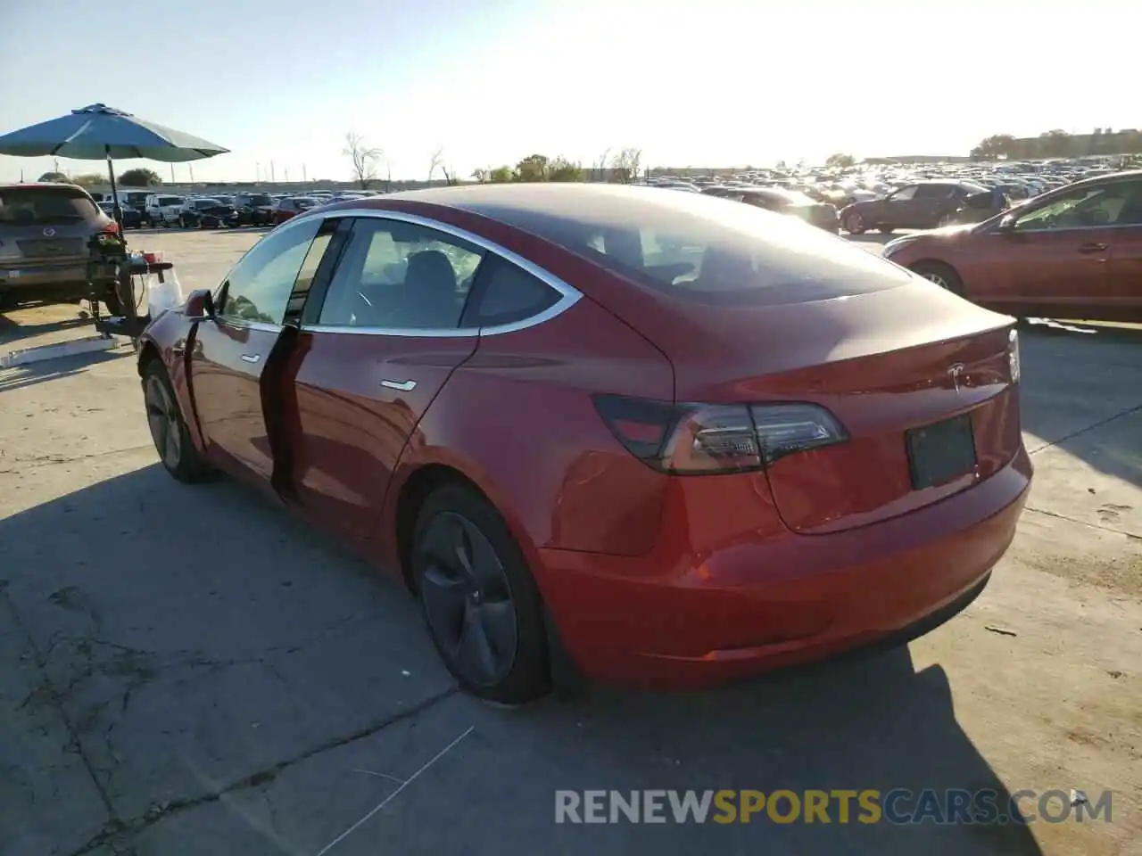 3 Photograph of a damaged car 5YJ3E1EA5KF428141 TESLA MODEL 3 2019