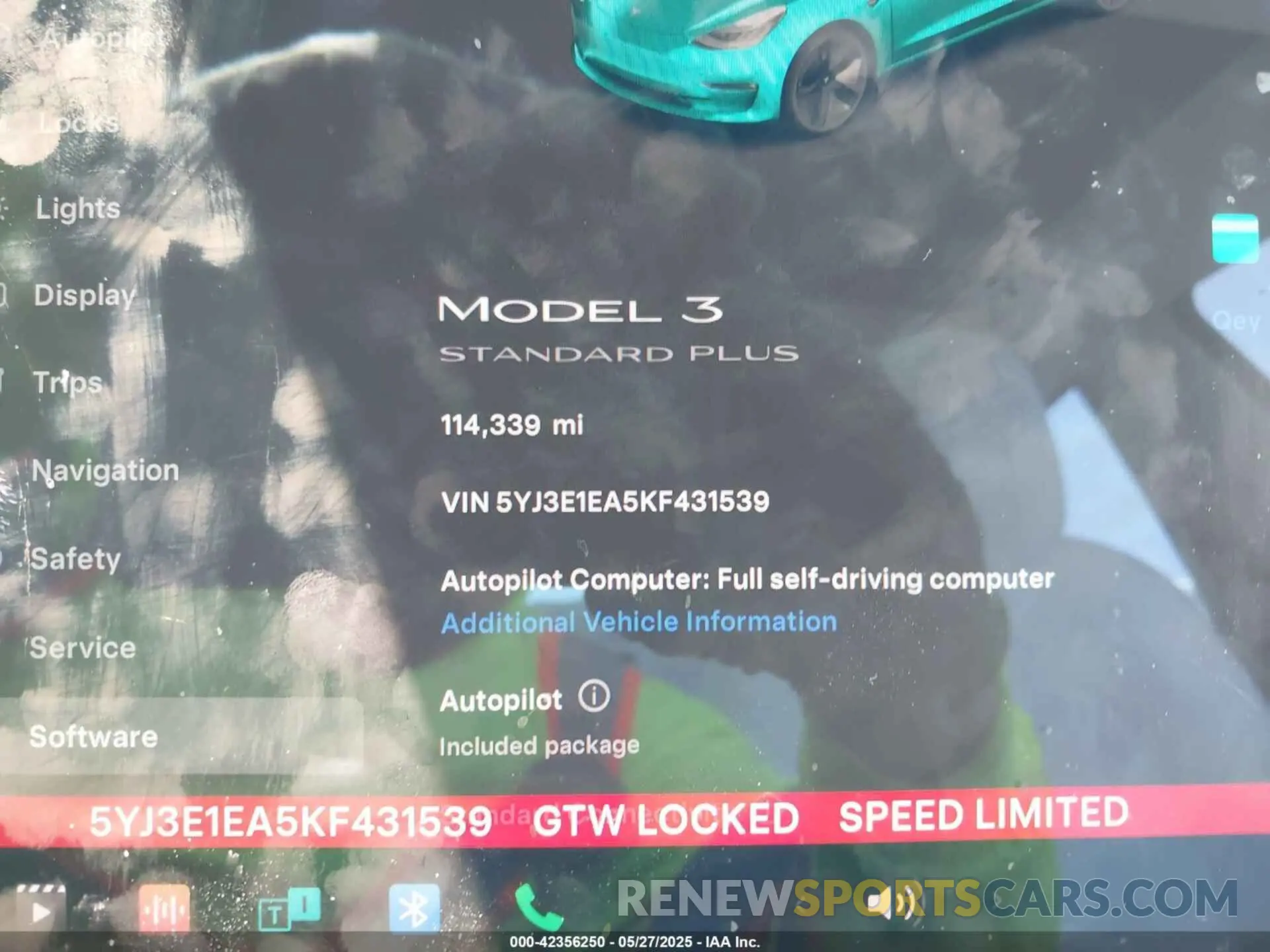 16 Photograph of a damaged car 5YJ3E1EA5KF431539 TESLA MODEL 3 2019