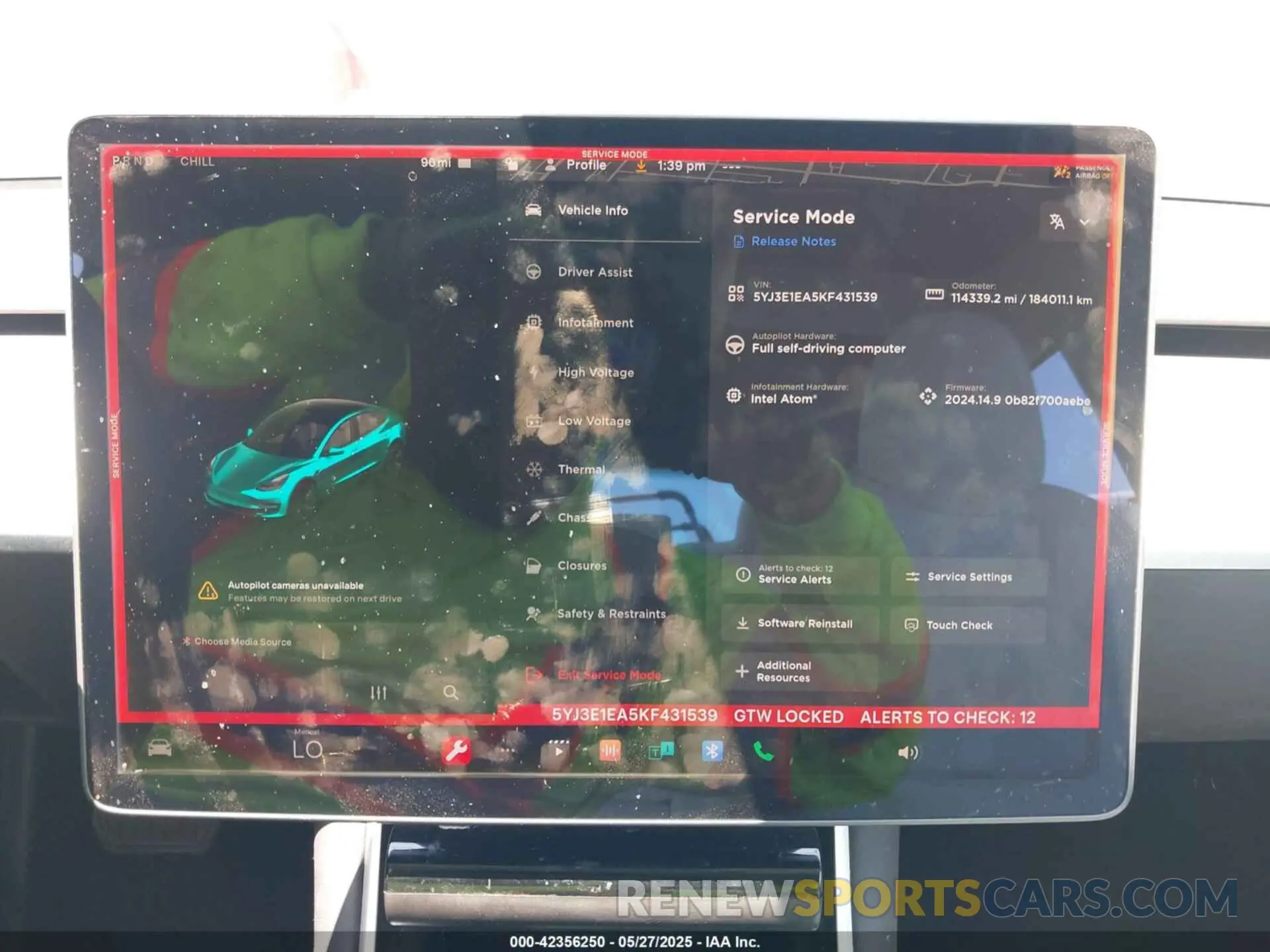 7 Photograph of a damaged car 5YJ3E1EA5KF431539 TESLA MODEL 3 2019