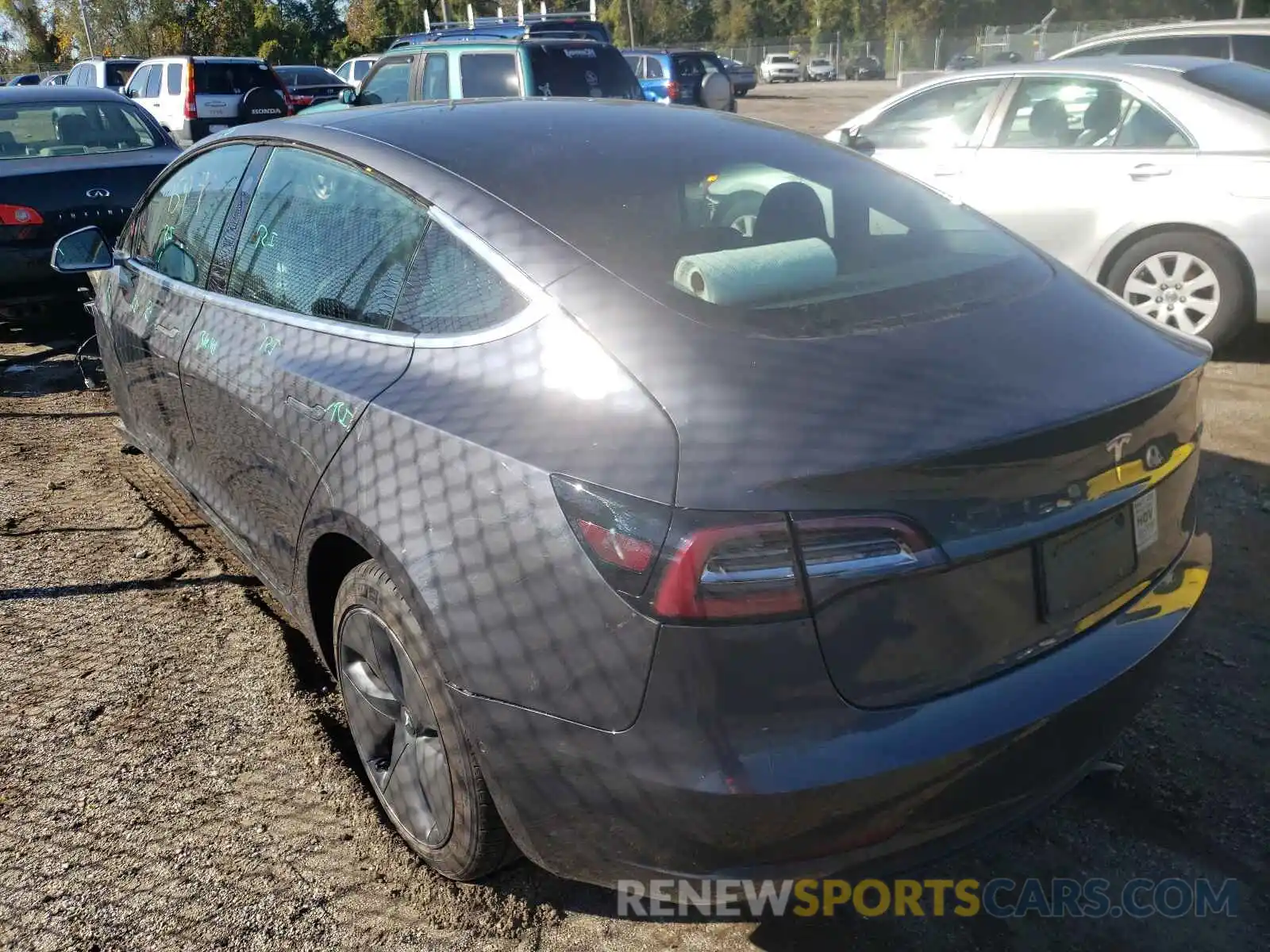 3 Photograph of a damaged car 5YJ3E1EA5KF435283 TESLA MODEL 3 2019