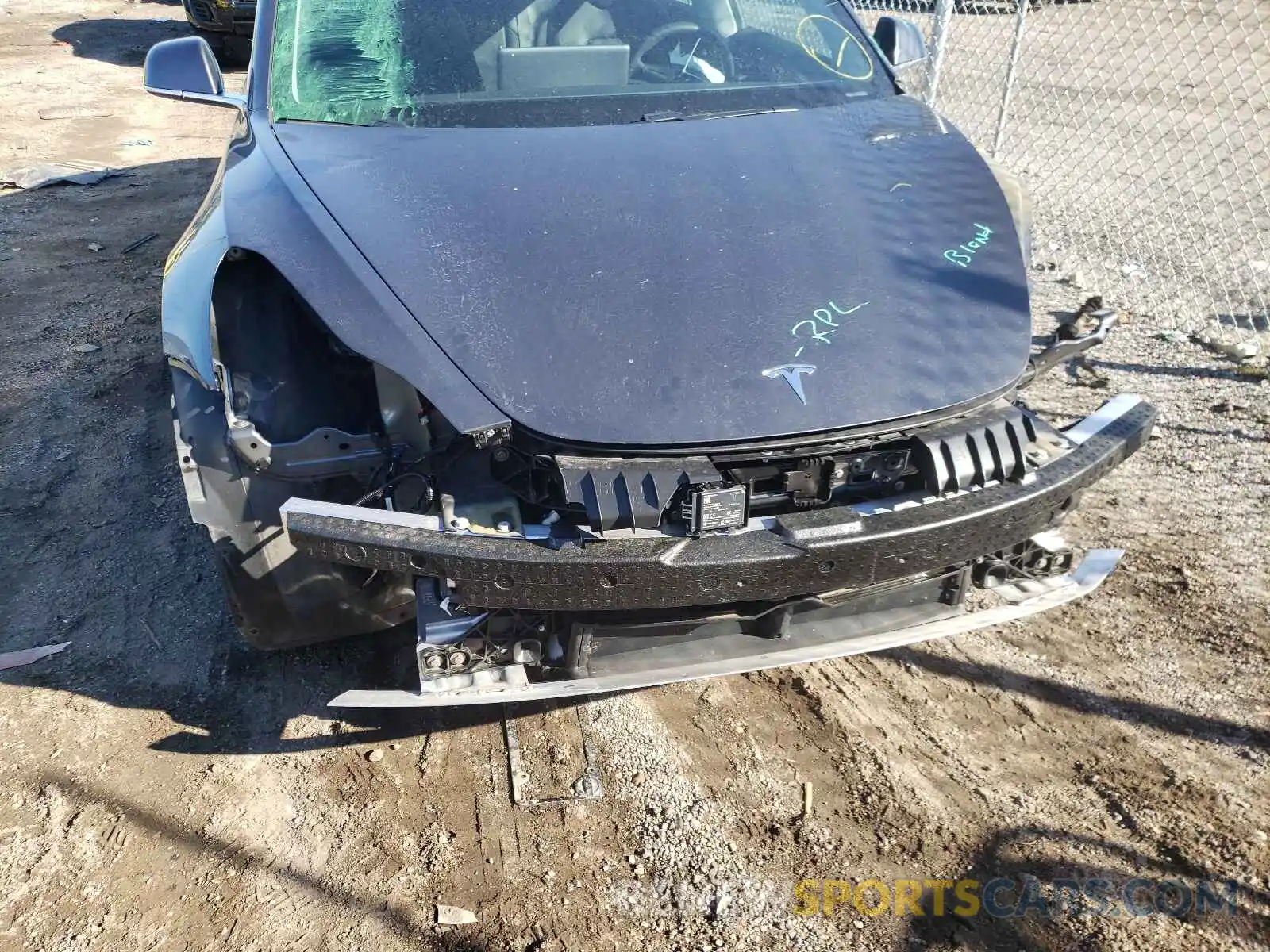 9 Photograph of a damaged car 5YJ3E1EA5KF435283 TESLA MODEL 3 2019