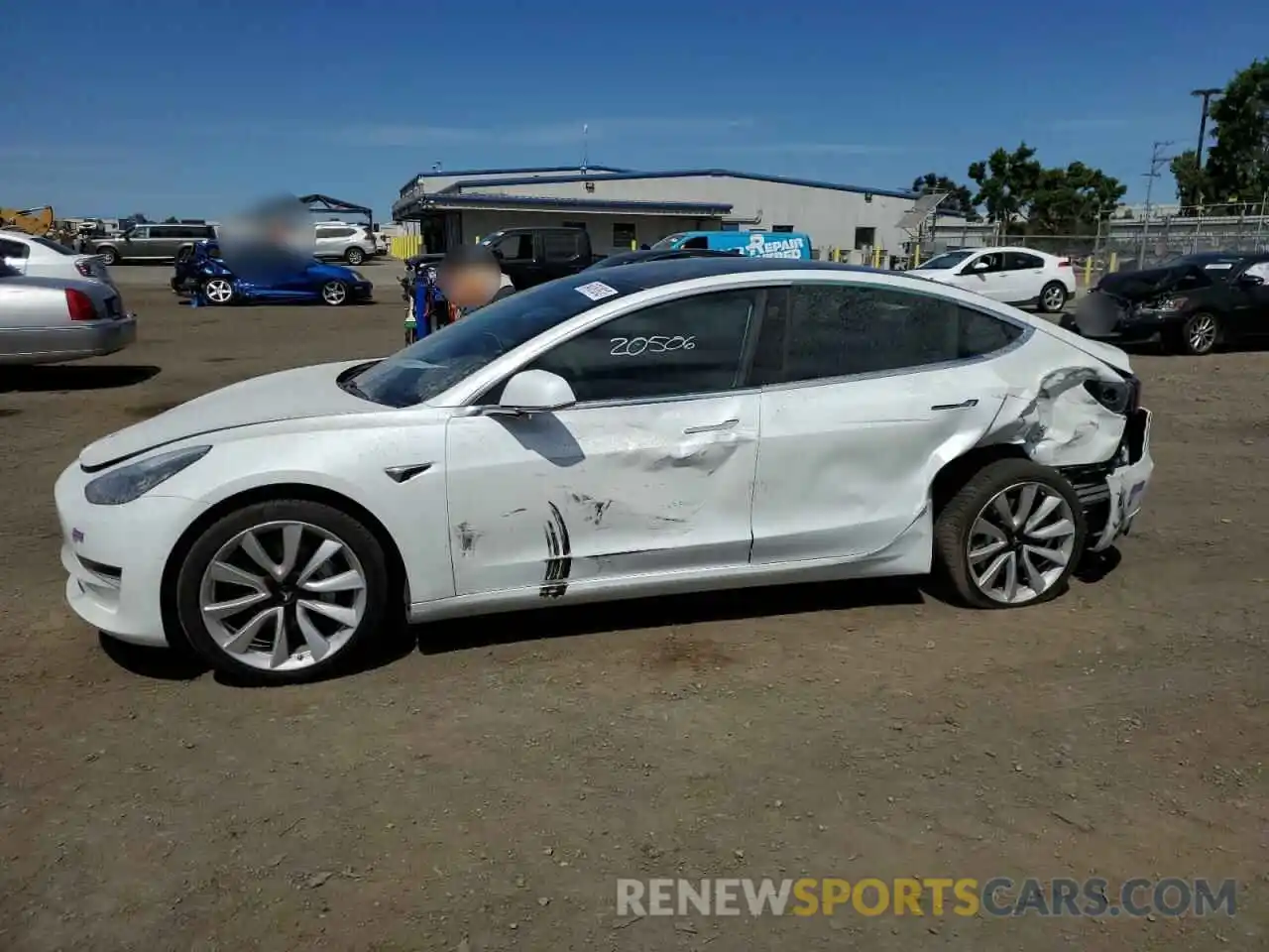 9 Photograph of a damaged car 5YJ3E1EA5KF476691 TESLA MODEL 3 2019