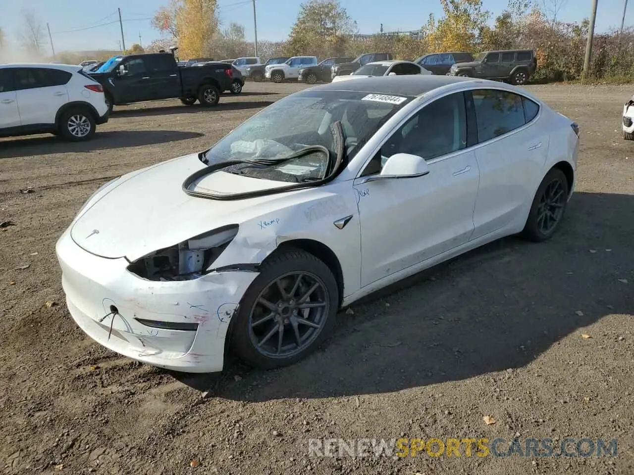 1 Photograph of a damaged car 5YJ3E1EA5KF483219 TESLA MODEL 3 2019
