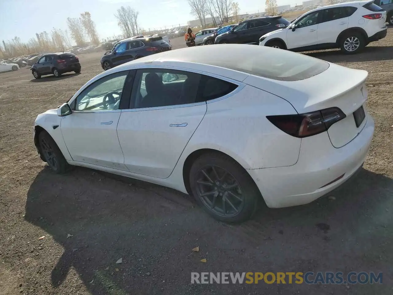 2 Photograph of a damaged car 5YJ3E1EA5KF483219 TESLA MODEL 3 2019