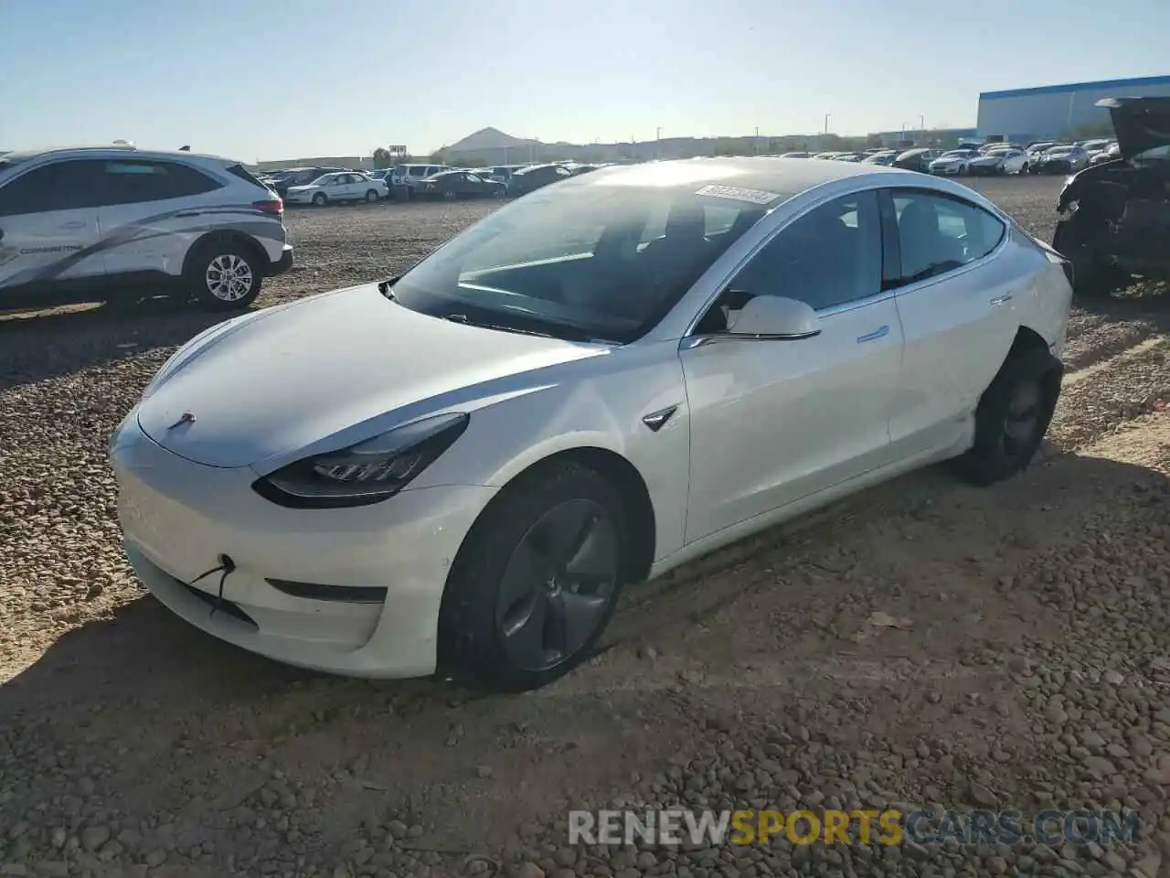 1 Photograph of a damaged car 5YJ3E1EA5KF485343 TESLA MODEL 3 2019