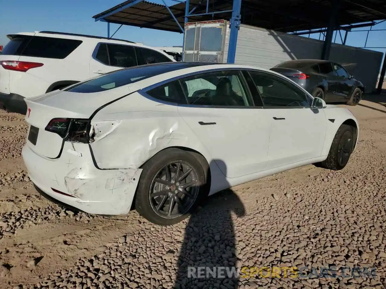 3 Photograph of a damaged car 5YJ3E1EA5KF485343 TESLA MODEL 3 2019