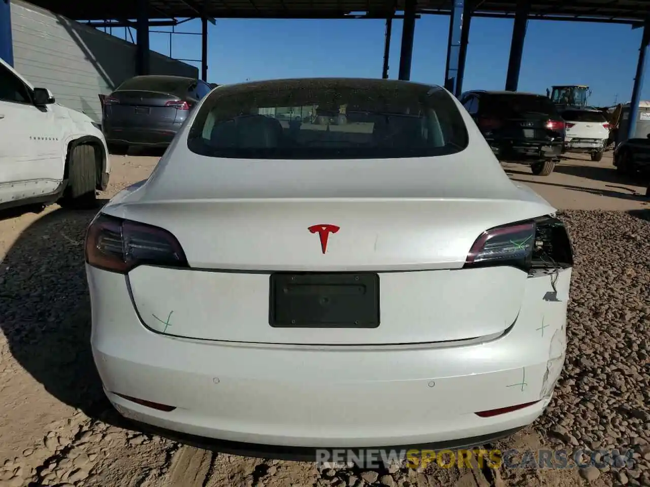 6 Photograph of a damaged car 5YJ3E1EA5KF485343 TESLA MODEL 3 2019