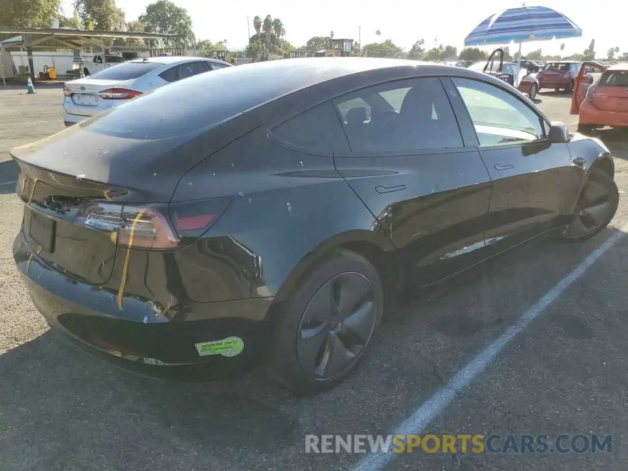 3 Photograph of a damaged car 5YJ3E1EA6KF190039 TESLA MODEL 3 2019