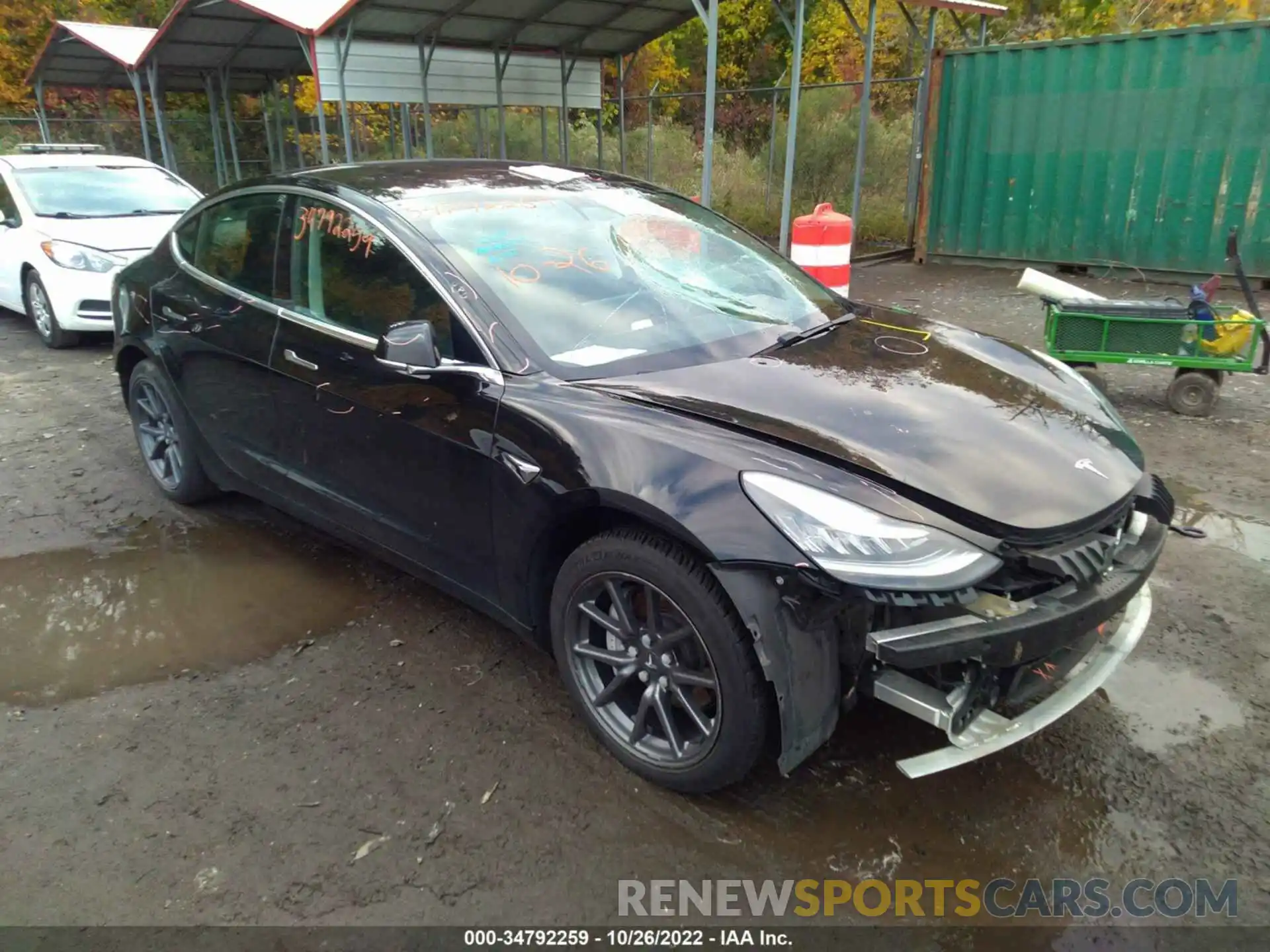 1 Photograph of a damaged car 5YJ3E1EA6KF193071 TESLA MODEL 3 2019