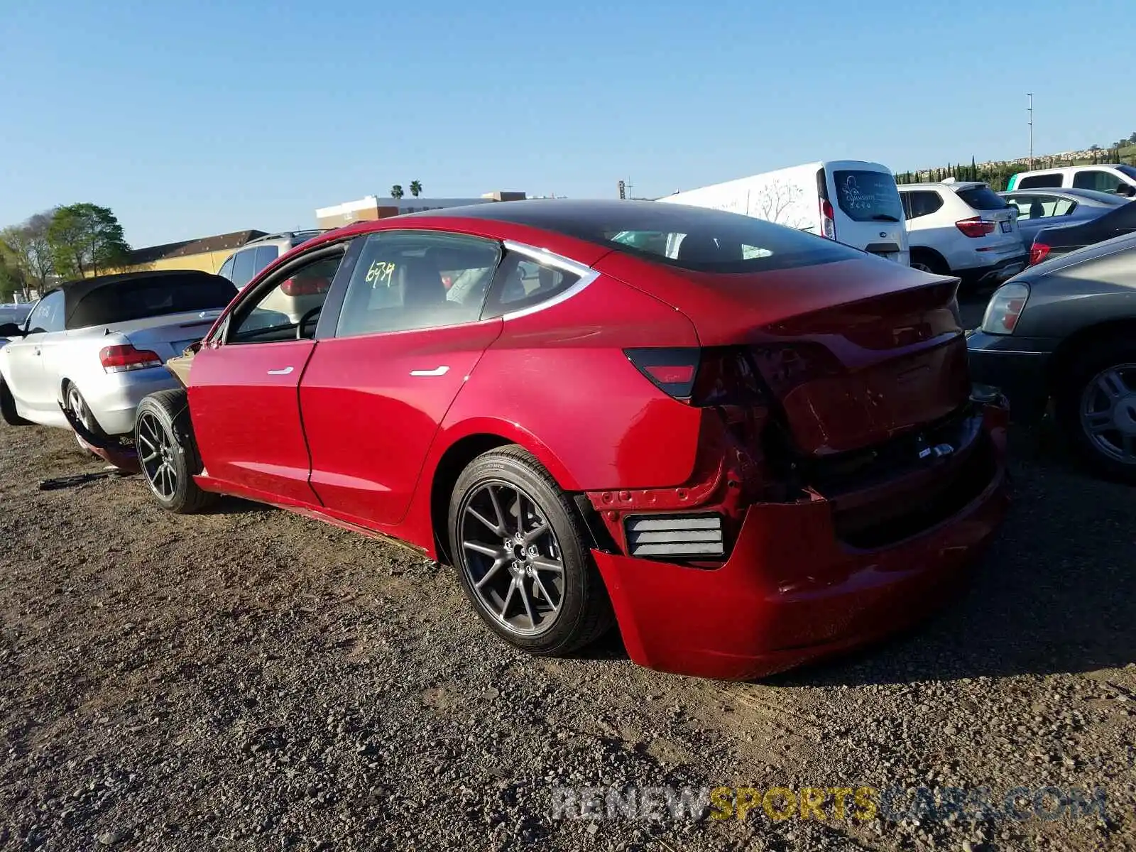 3 Photograph of a damaged car 5YJ3E1EA6KF299102 TESLA MODEL 3 2019