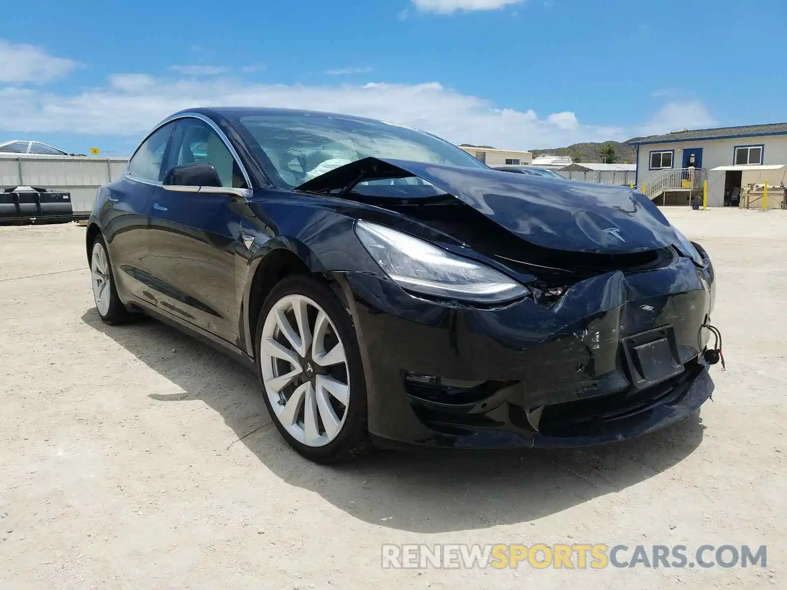 1 Photograph of a damaged car 5YJ3E1EA6KF302239 TESLA MODEL 3 2019